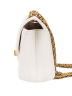 Chanel Small White Chevron 2.55 Bag.