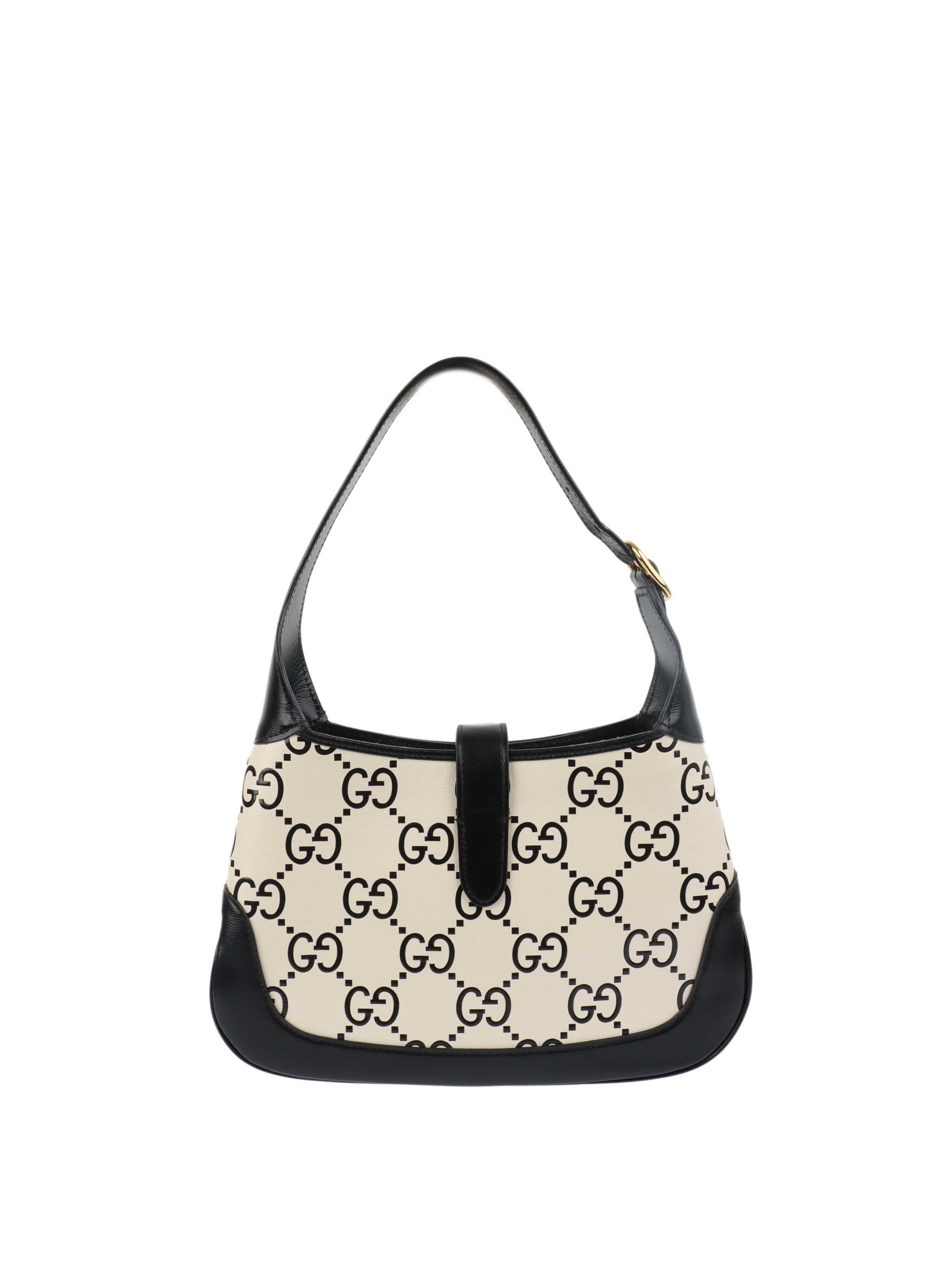 Gucci Azelea Small Black and White Jackie Bag.