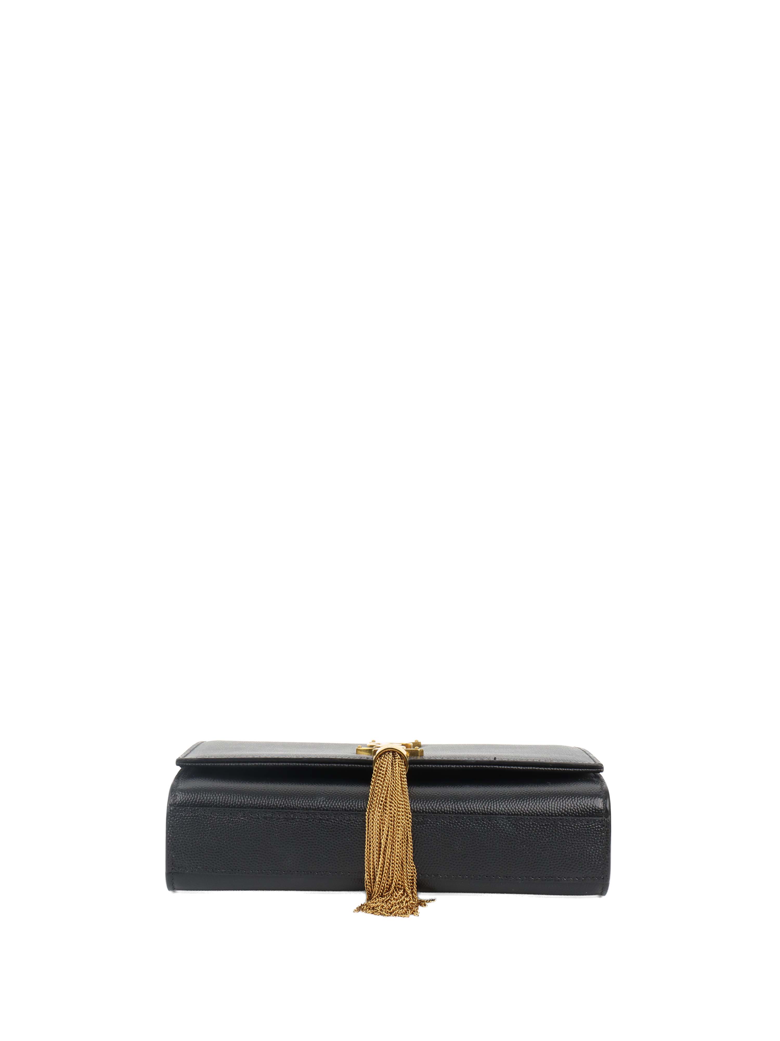 Saint Laurent Black Small Kate Tassel Shoulder Bag
