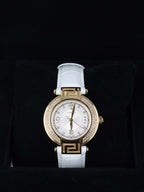 Versace Reve Gold with Diamond and Mother of Pearl 34mm Dial Watch.