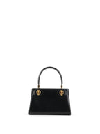 Tory Burch Black Mini Lee Radziwill Top Handle Bag GHW