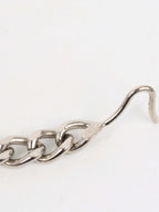 Chanel Silver Logo Lettering Chain Belt.