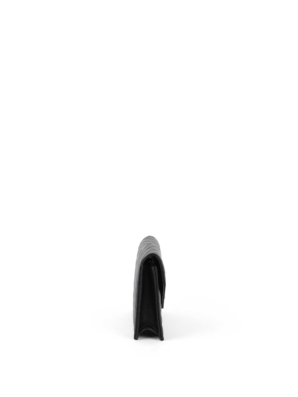 Saint Laurent Black Cassandre Envelope Chain Wallet
