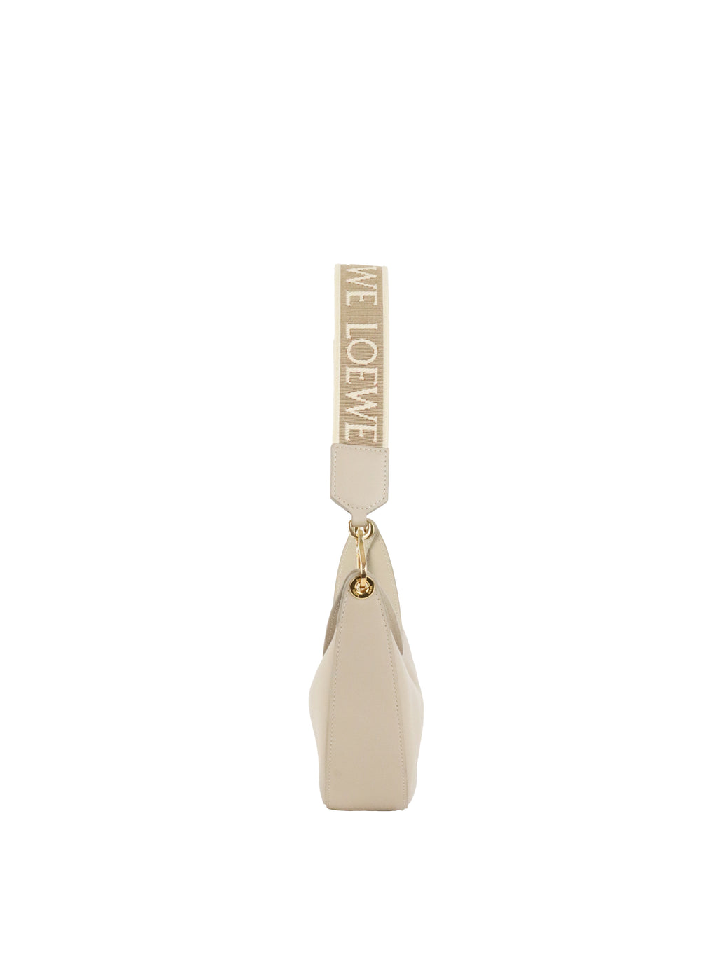 Loewe Small Light Oat Luna Leather Hobo Bag