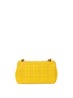 Burberry Yellow Quitled Leather Small Lola Bag.