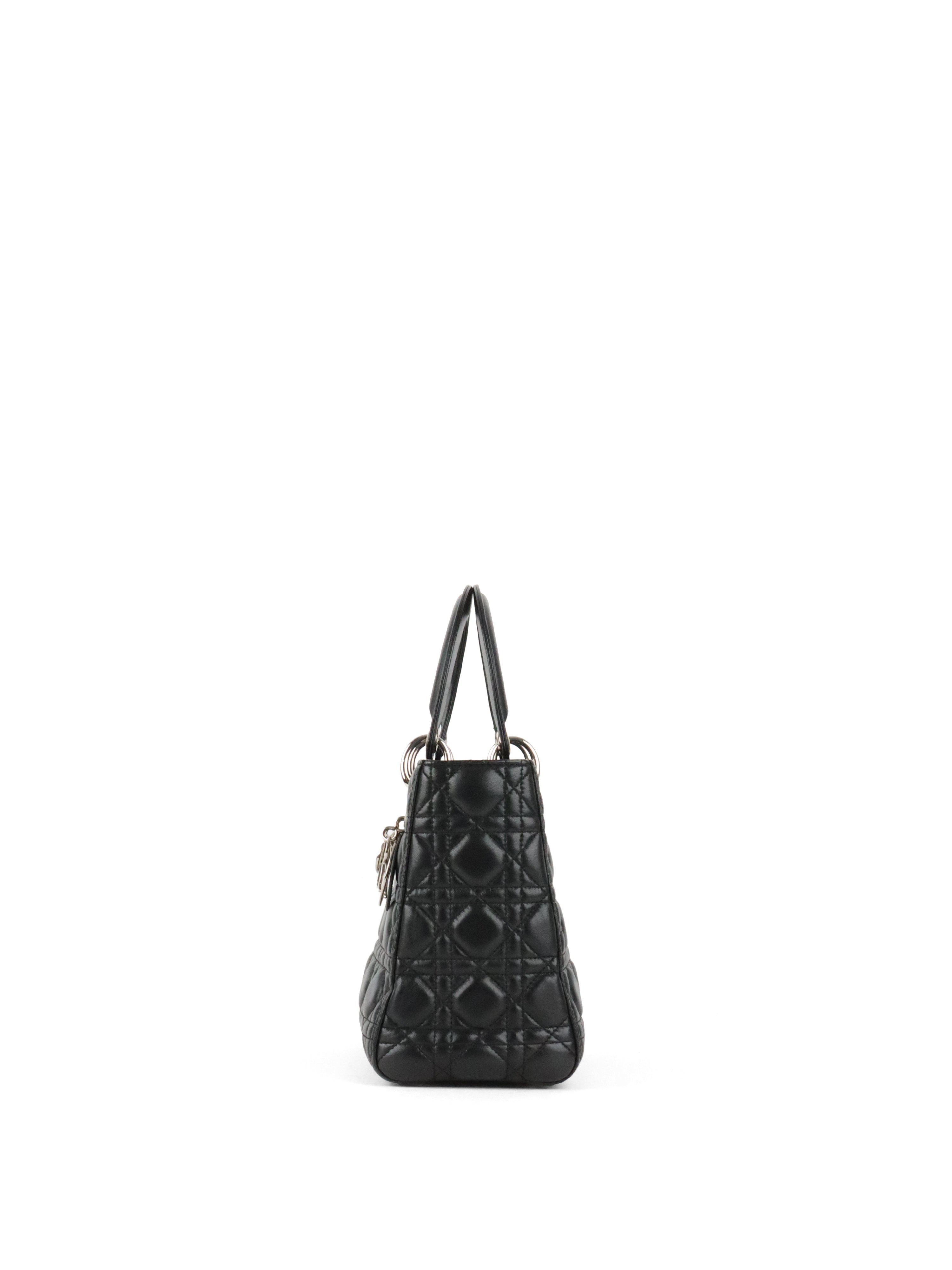 Dior Black Medium Lady Dior Bag