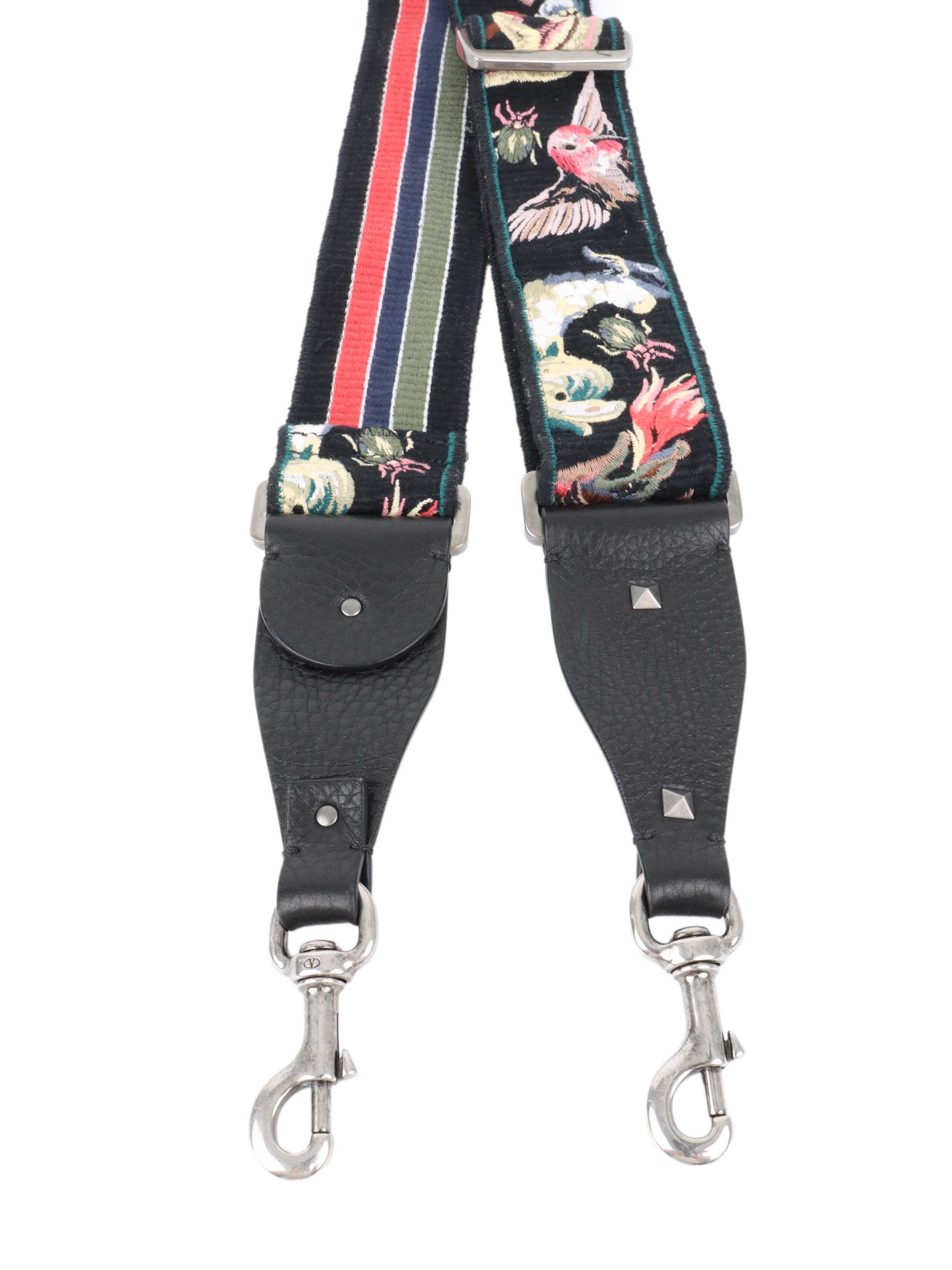 Valentino Wide Animal Motif Shoulder Strap.