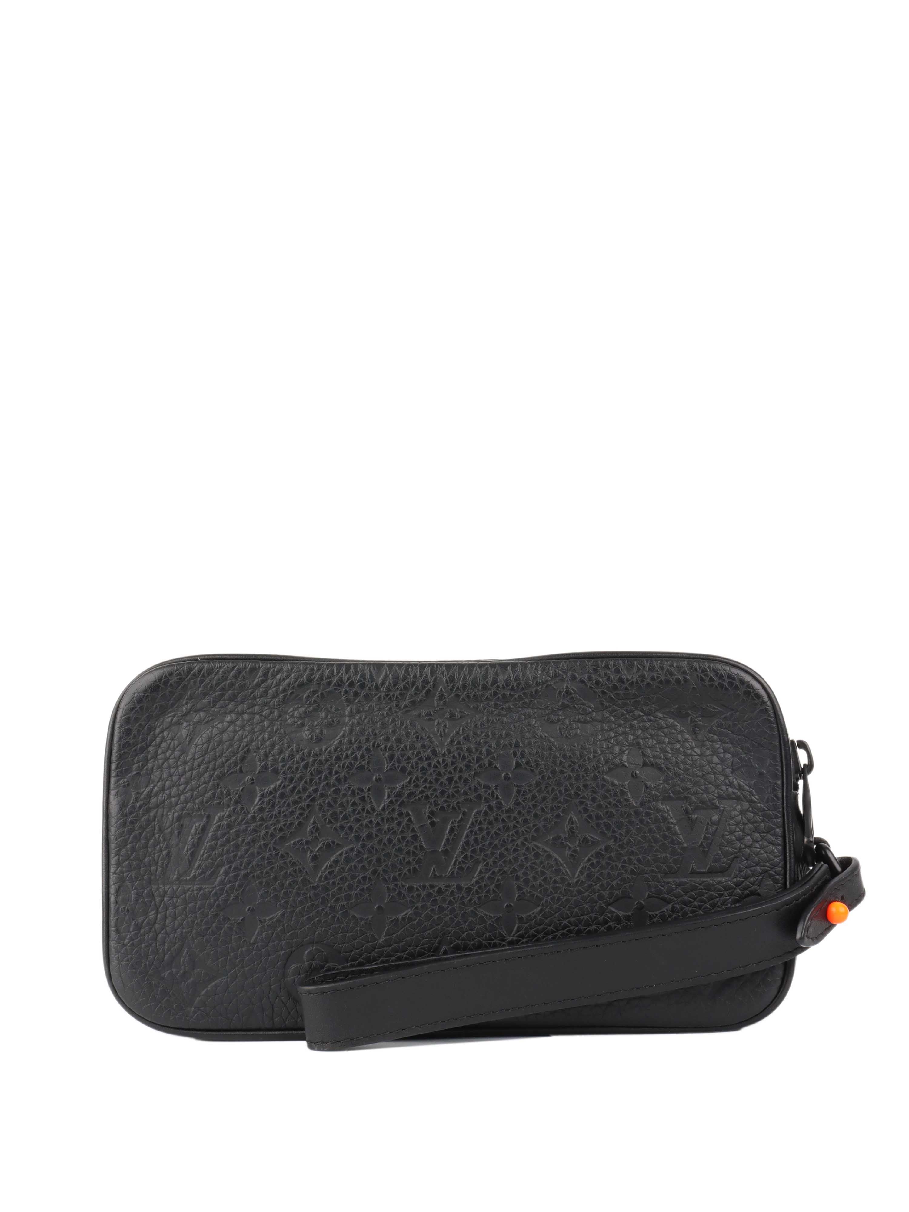 Louis Vuitton Black Monogram Empreinte Volga Pochette.