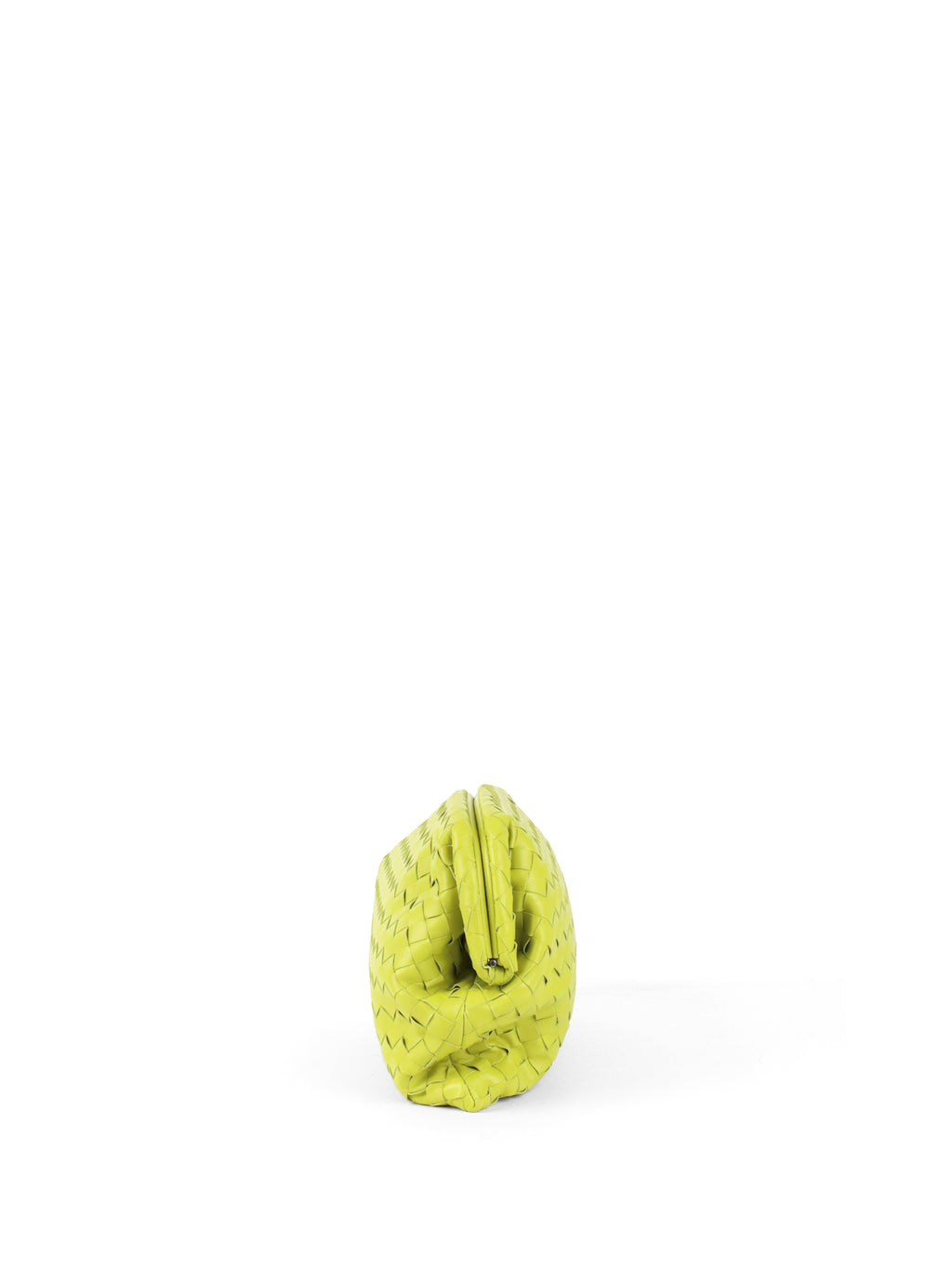 Bottega Veneta Green Kiwi Intrecciato Clutch