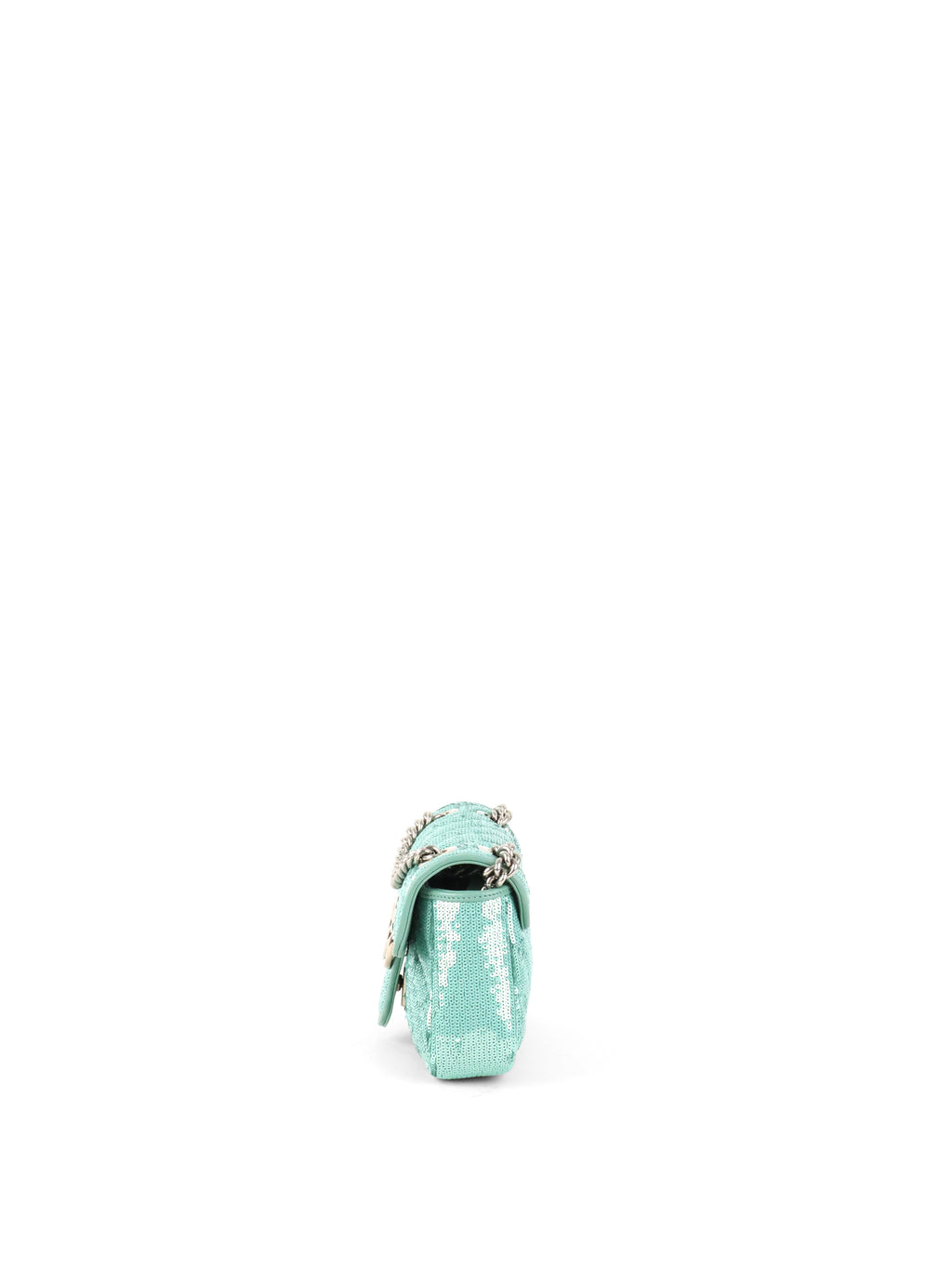 Gucci Mini Marmont Mint Green Sequin Shoulder Bag