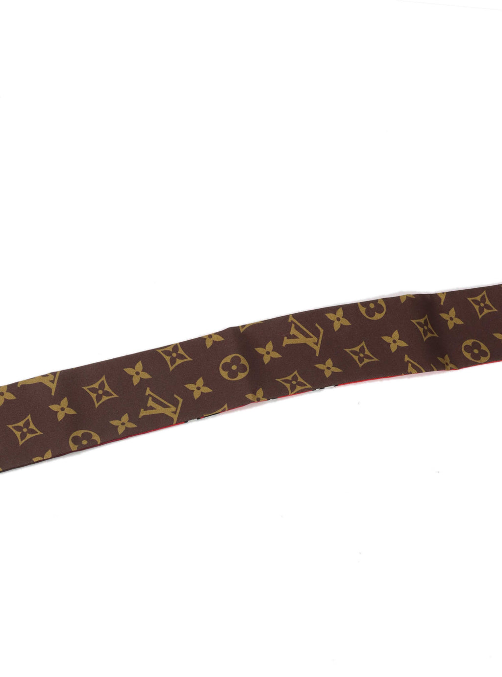 Louis Vuitton Silk Monogram Race BB Twilly