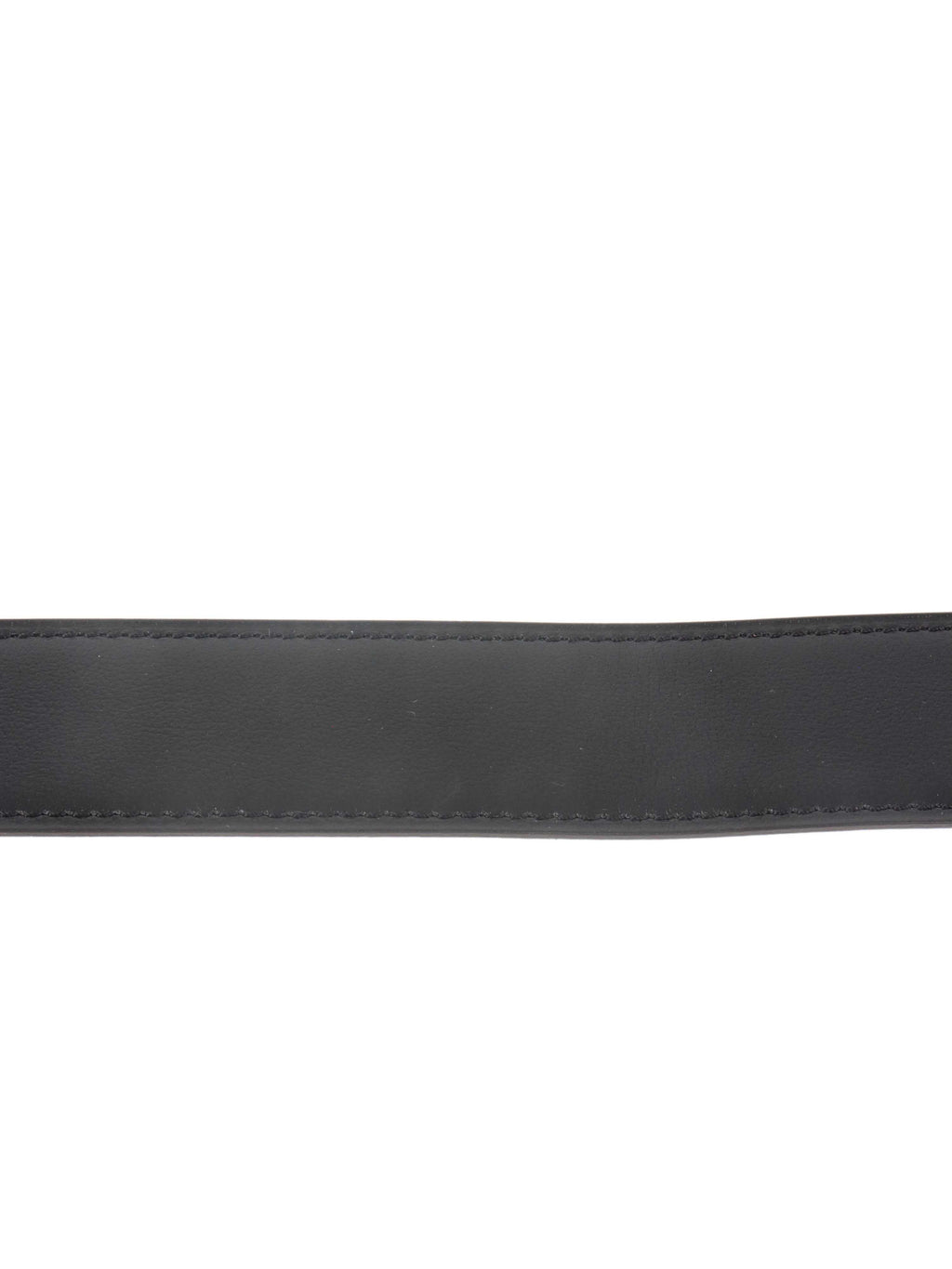Hermes All Black Matte H Belt.