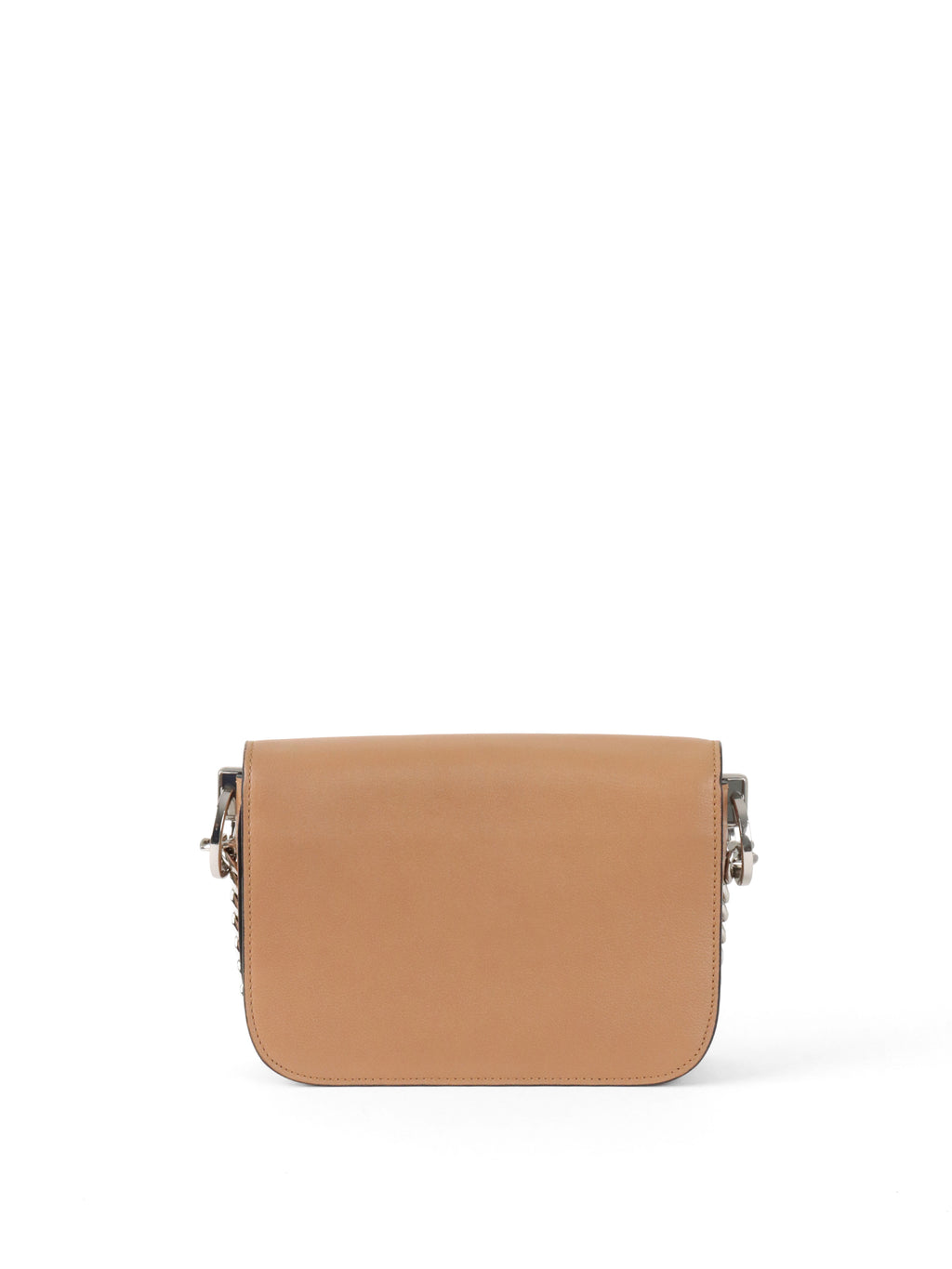 Prada Beige Arcade Chain Crossbody Bag.