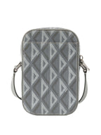 Dior Silver 'Hit The Road' Vertical Crossbody Pouch.
