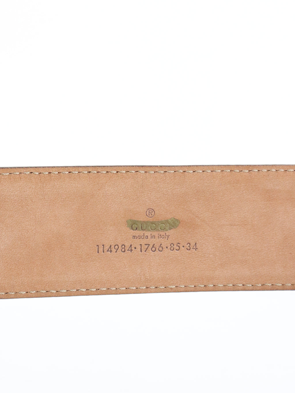 Gucci GG Ebony Canvas Belt size 85