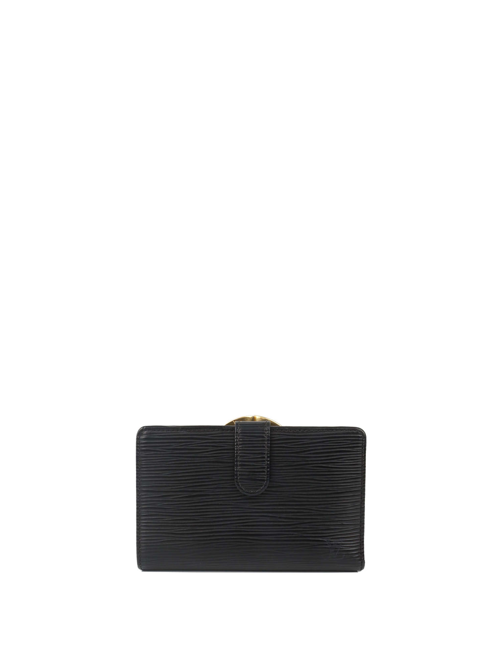 Louis Vuitton Black Epi Leather Short Wallet.