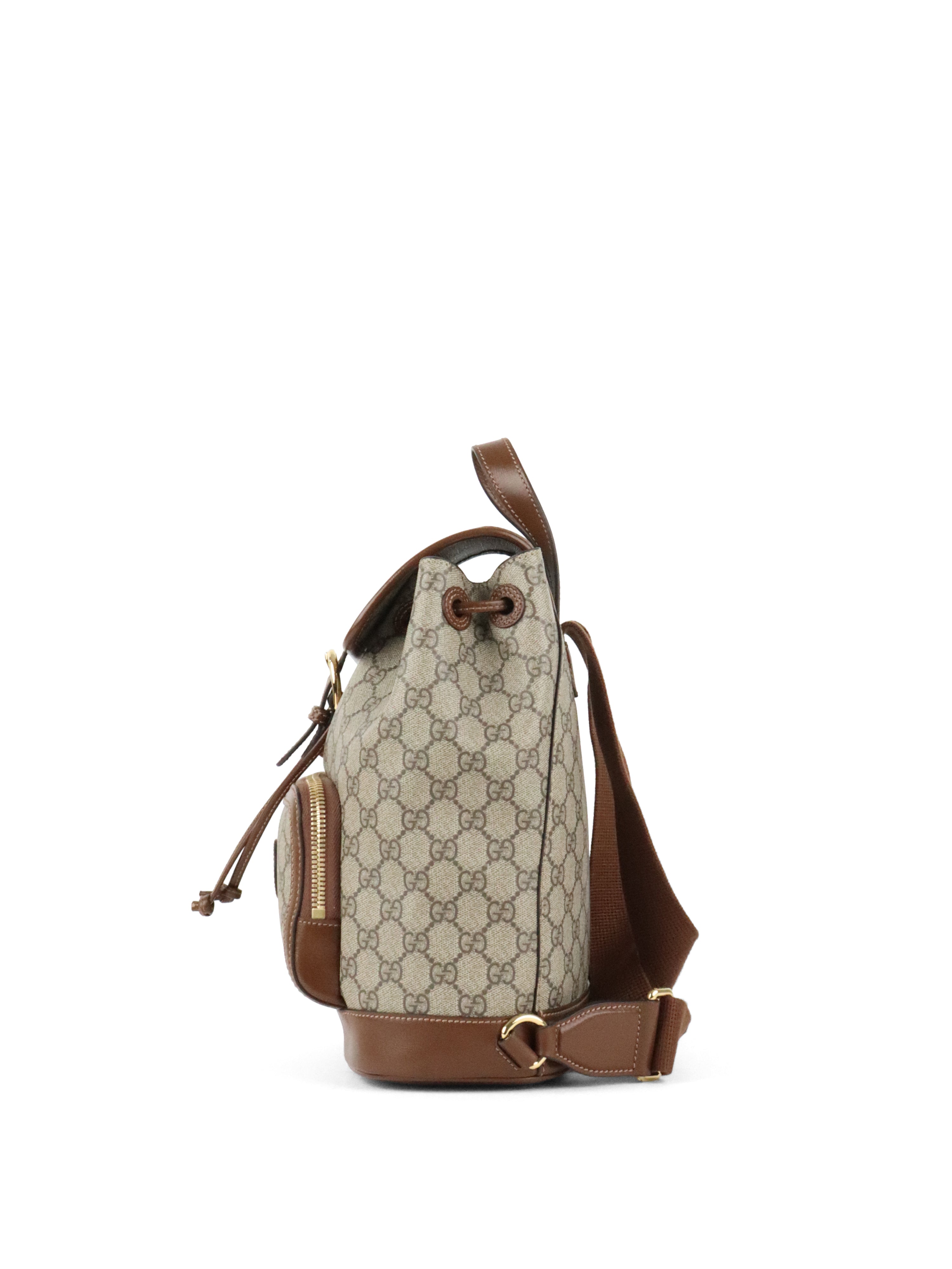 Gucci GG Supreme Azalea Retro Interlocking Backpack