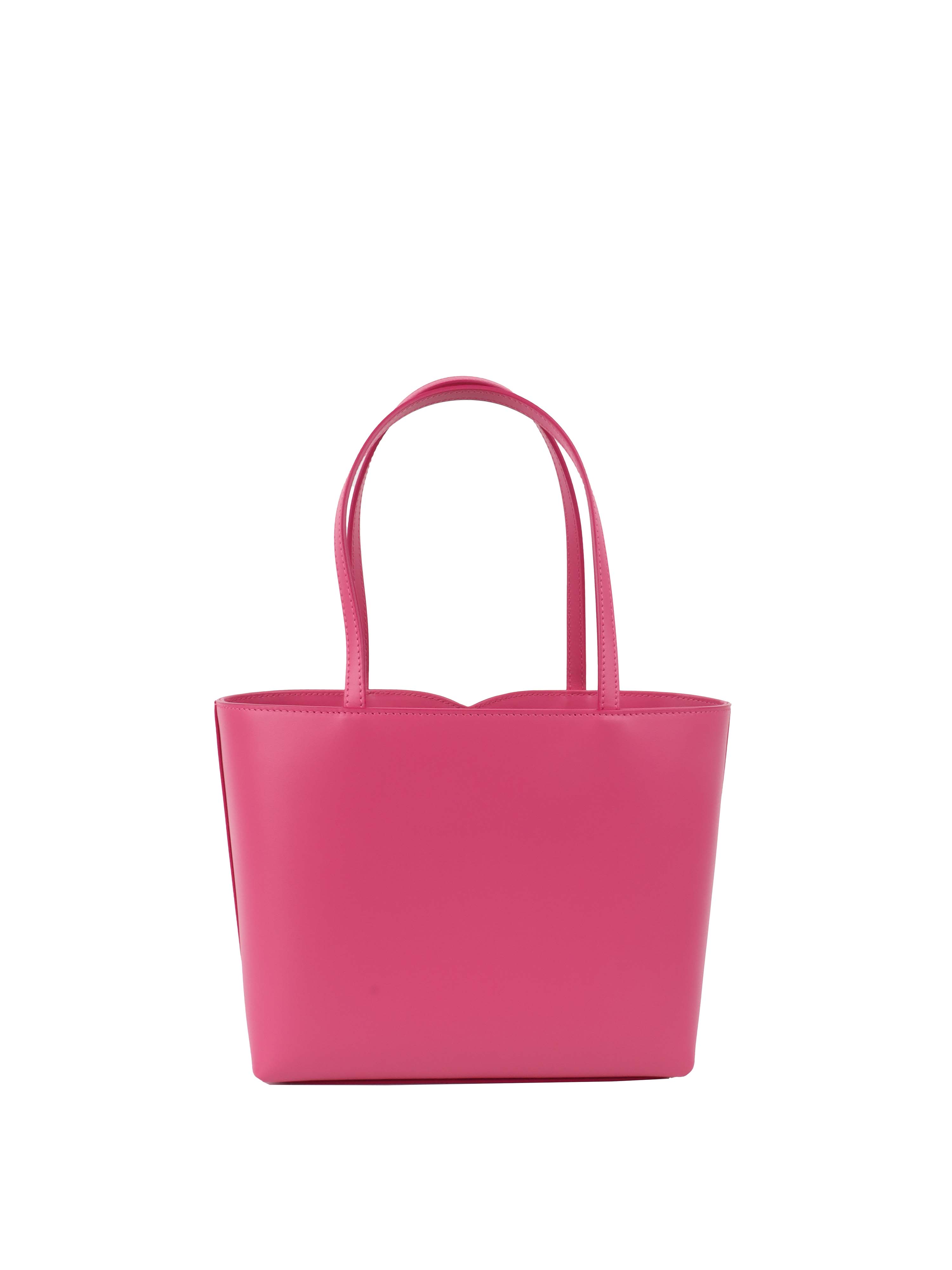 Dolce & Gabbana Pink Lilac Small Shopper Logo Bag
