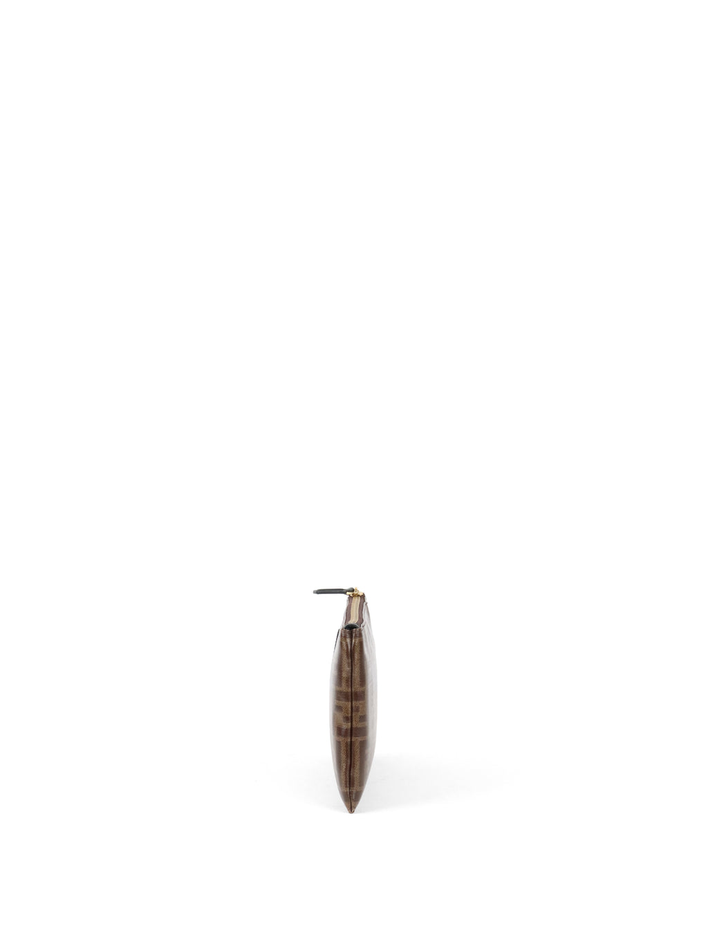 Fendi Glazed Brown FF Zucca Flat Pouch