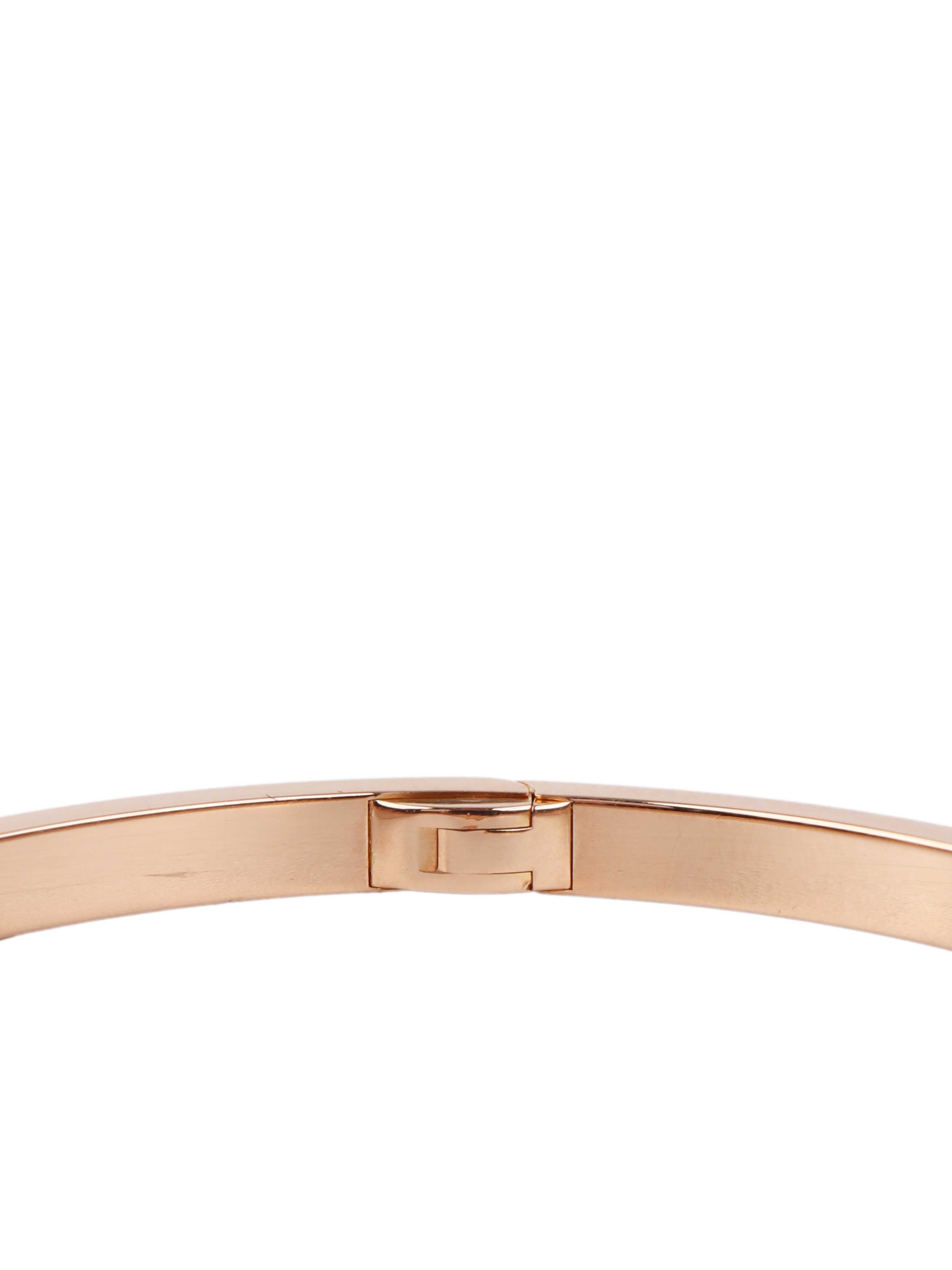 Cartier Small Model Rose Gold Love Bracelet.