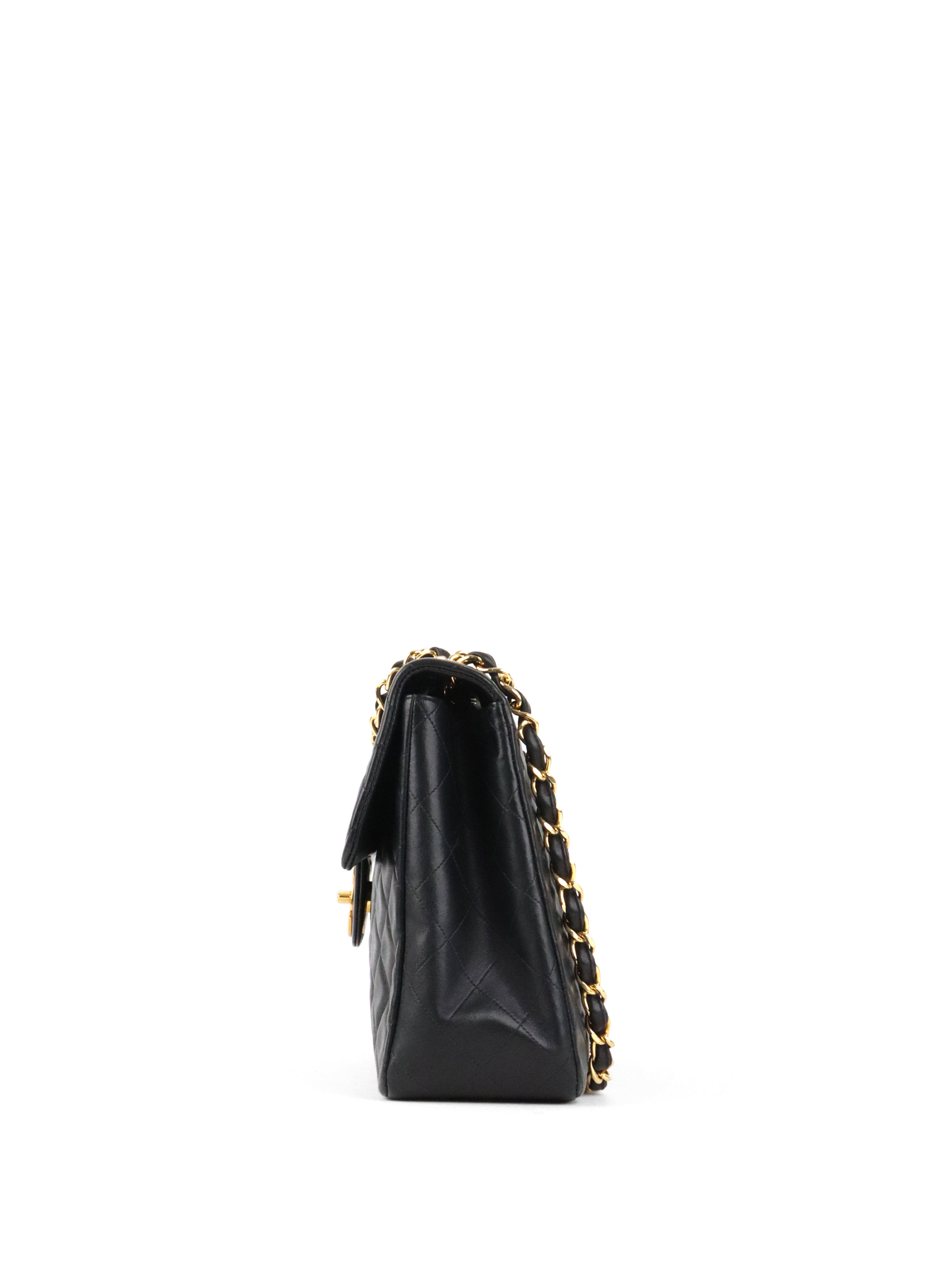 Chanel Black Vintage Jumbo Flap Bag