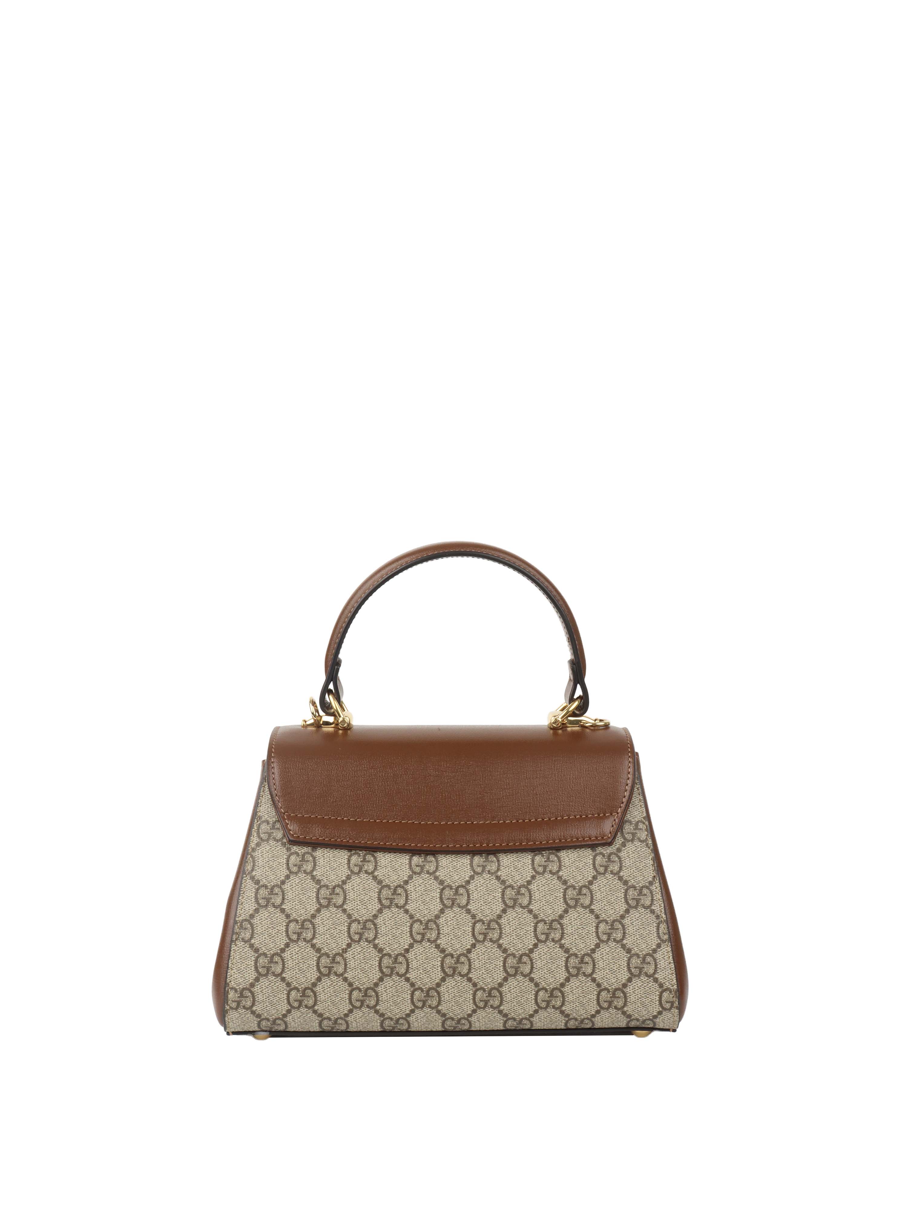 Gucci GG Supreme Horsebit 1955 Top Handle Bag