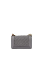 Chanel Small Caviar Grey Boy Bag LGHW