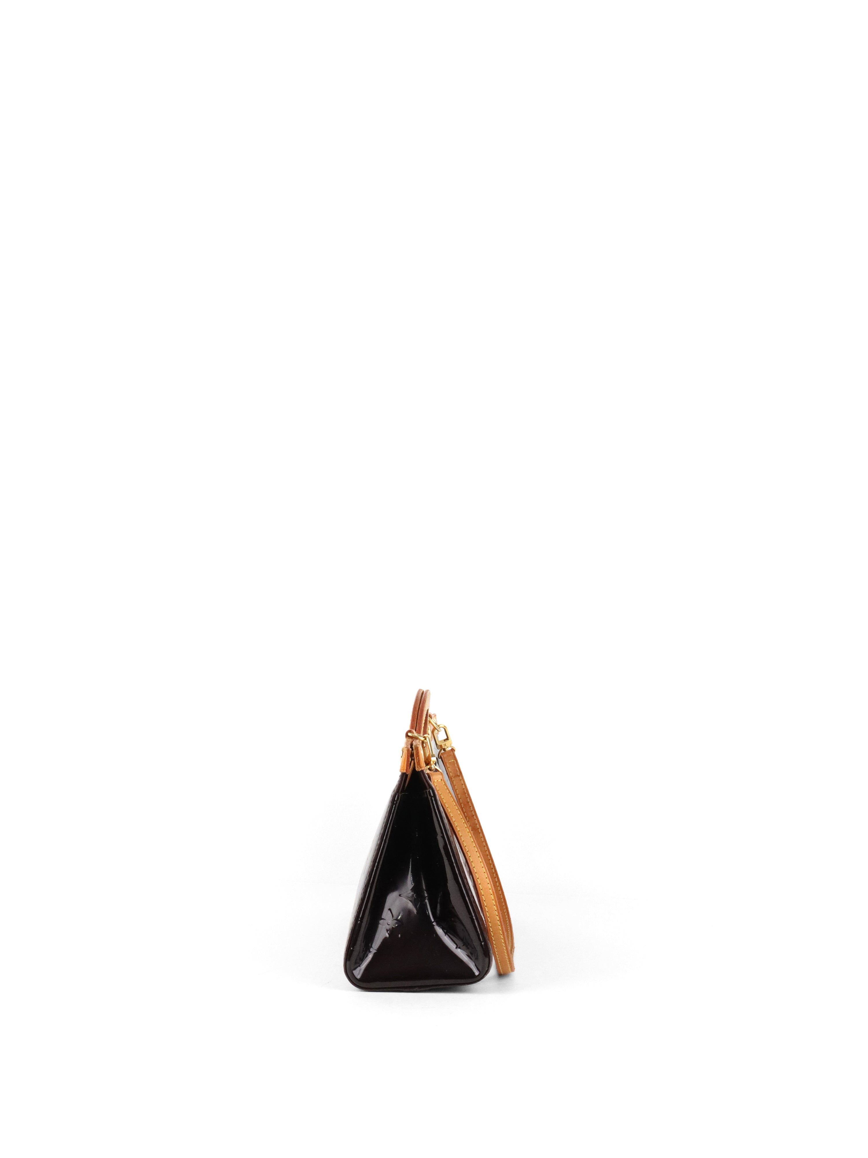 Louis Vuitton Amarante Monogram Vernis Roxbury Shoulder Clutch
