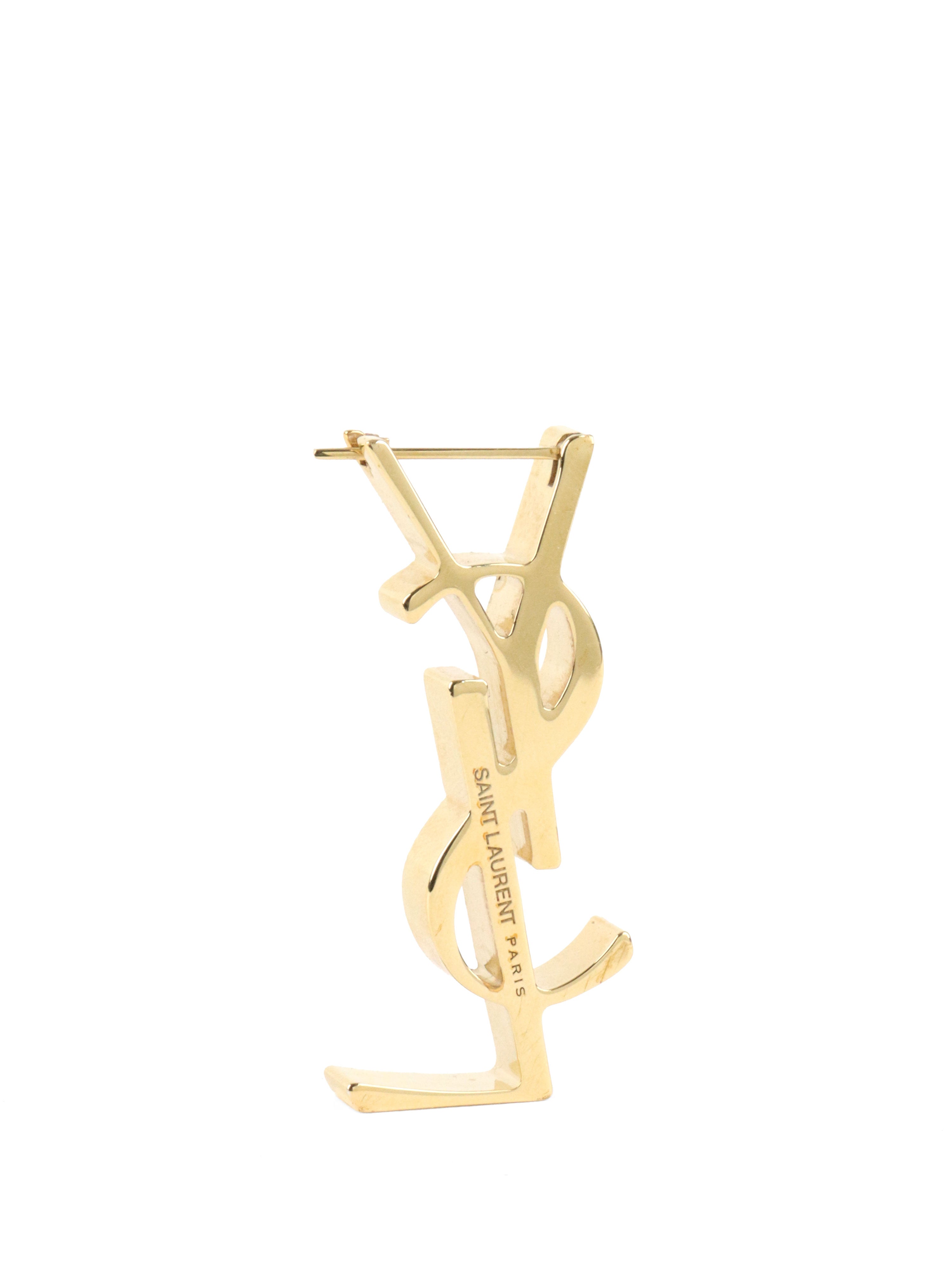 Saint Laurent Cassandre Brooch GHW