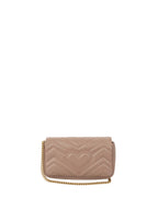 Gucci Dusty Pink Super Mini Marmont Matelasse.