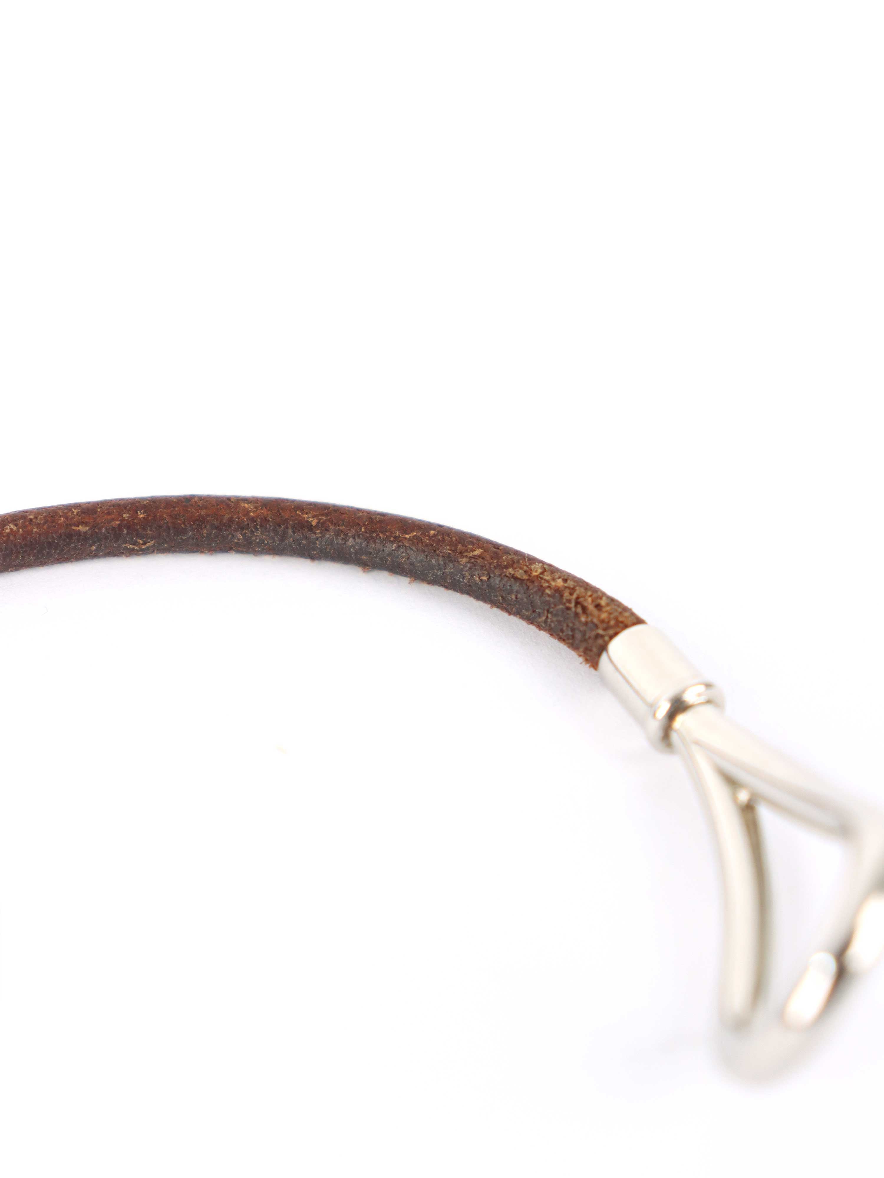 Hermes Dark Brown Jumbo Hook Bracelet