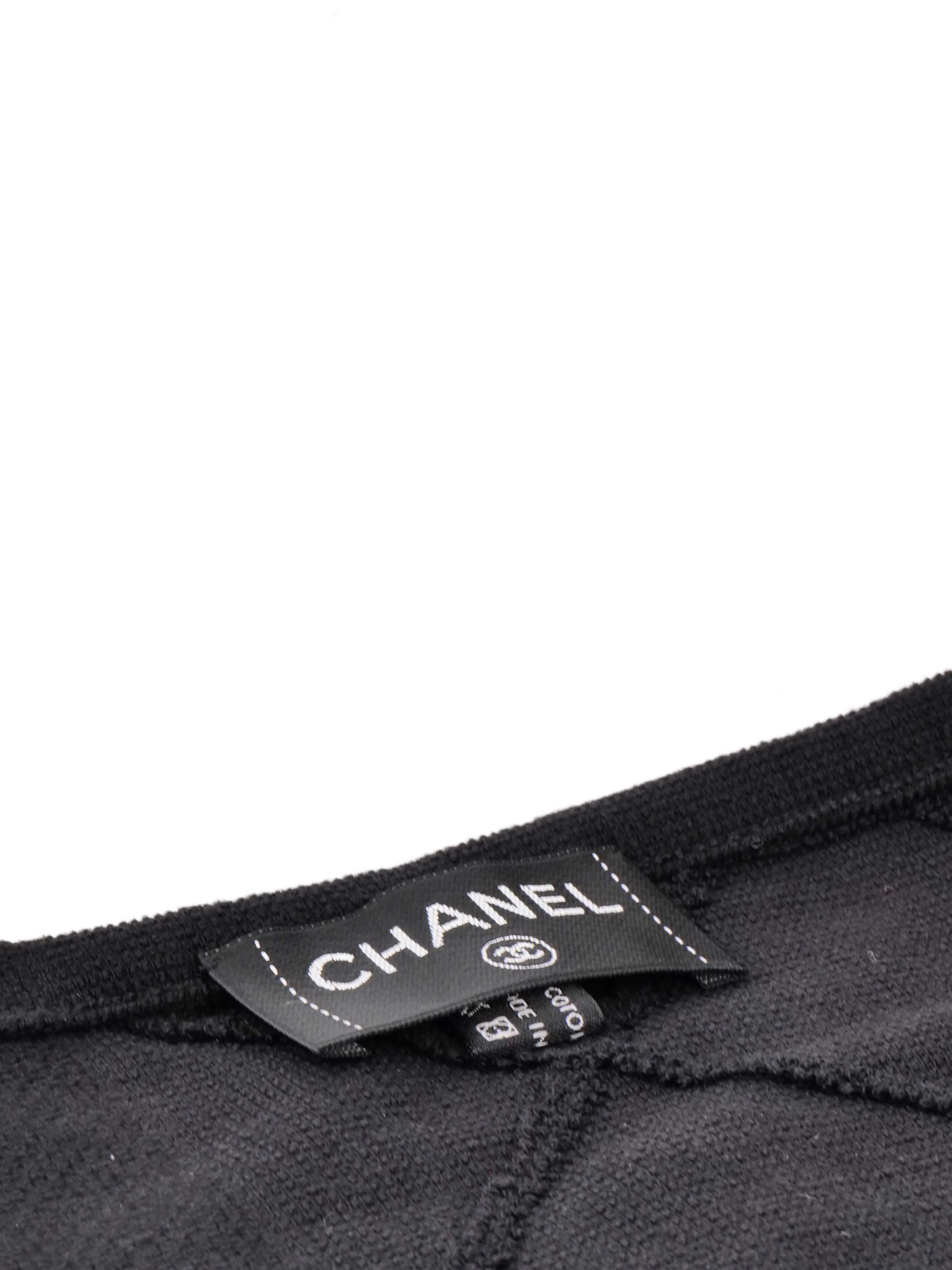 Chanel Black Beach Towel.