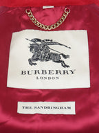 Burberry Red Cashmere Coat.