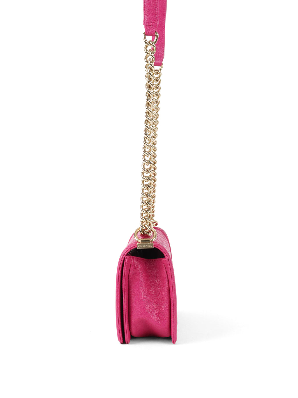 Chanel Berry Pink Medium Caviar Boy Bag LGHW