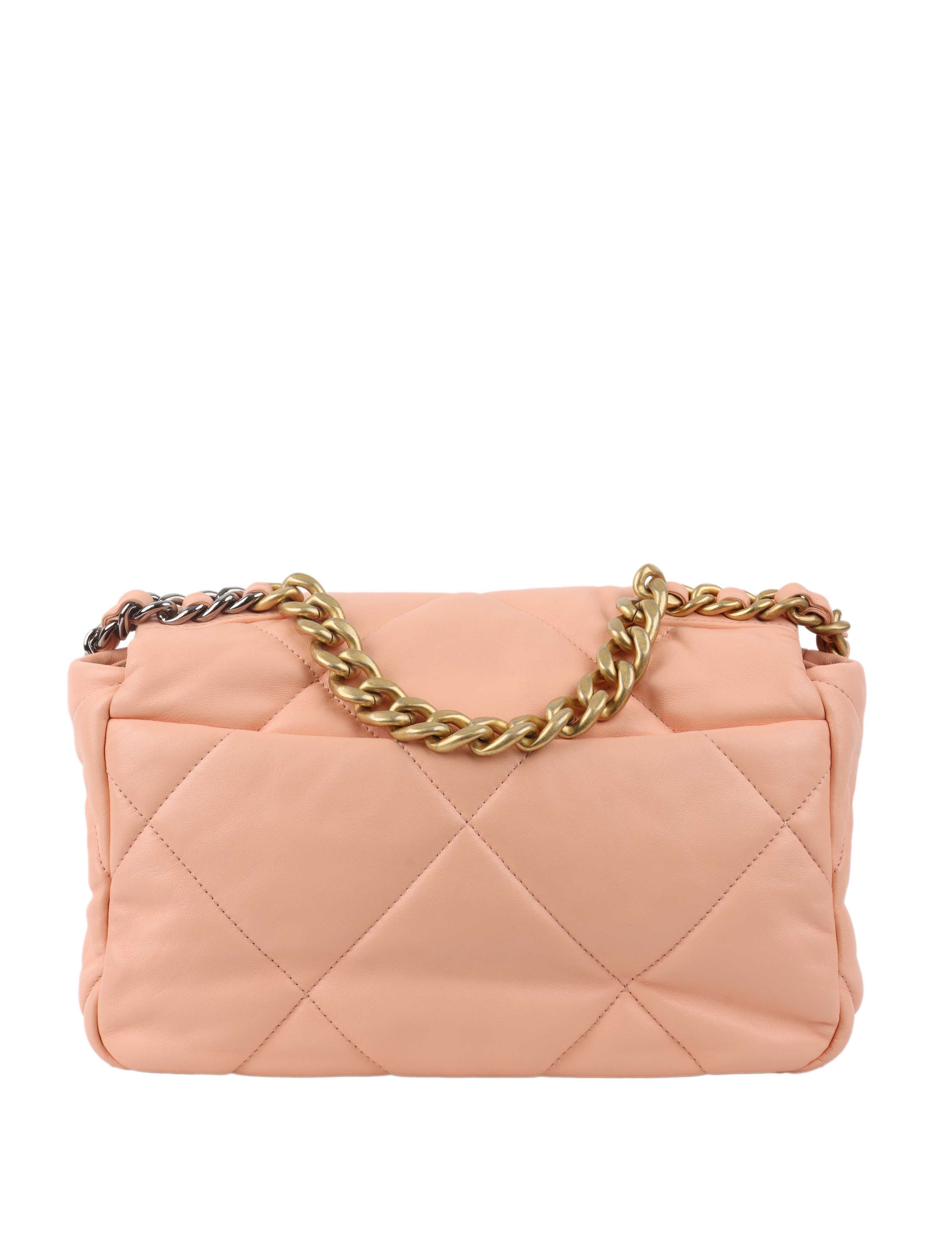Chanel Small Salmon Pink 19 Bag.