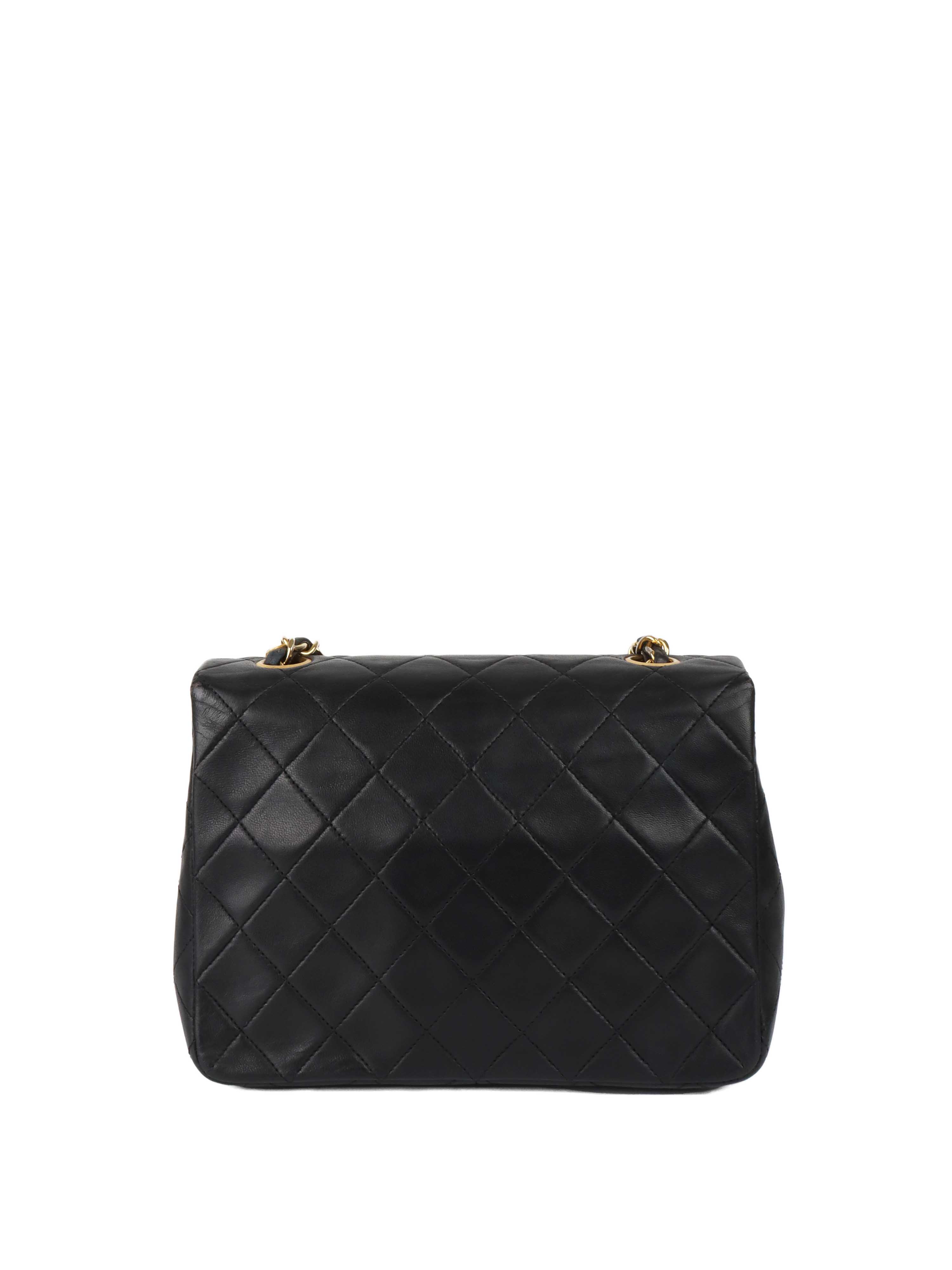 Chanel Black Vintage Flap Bag GHW.