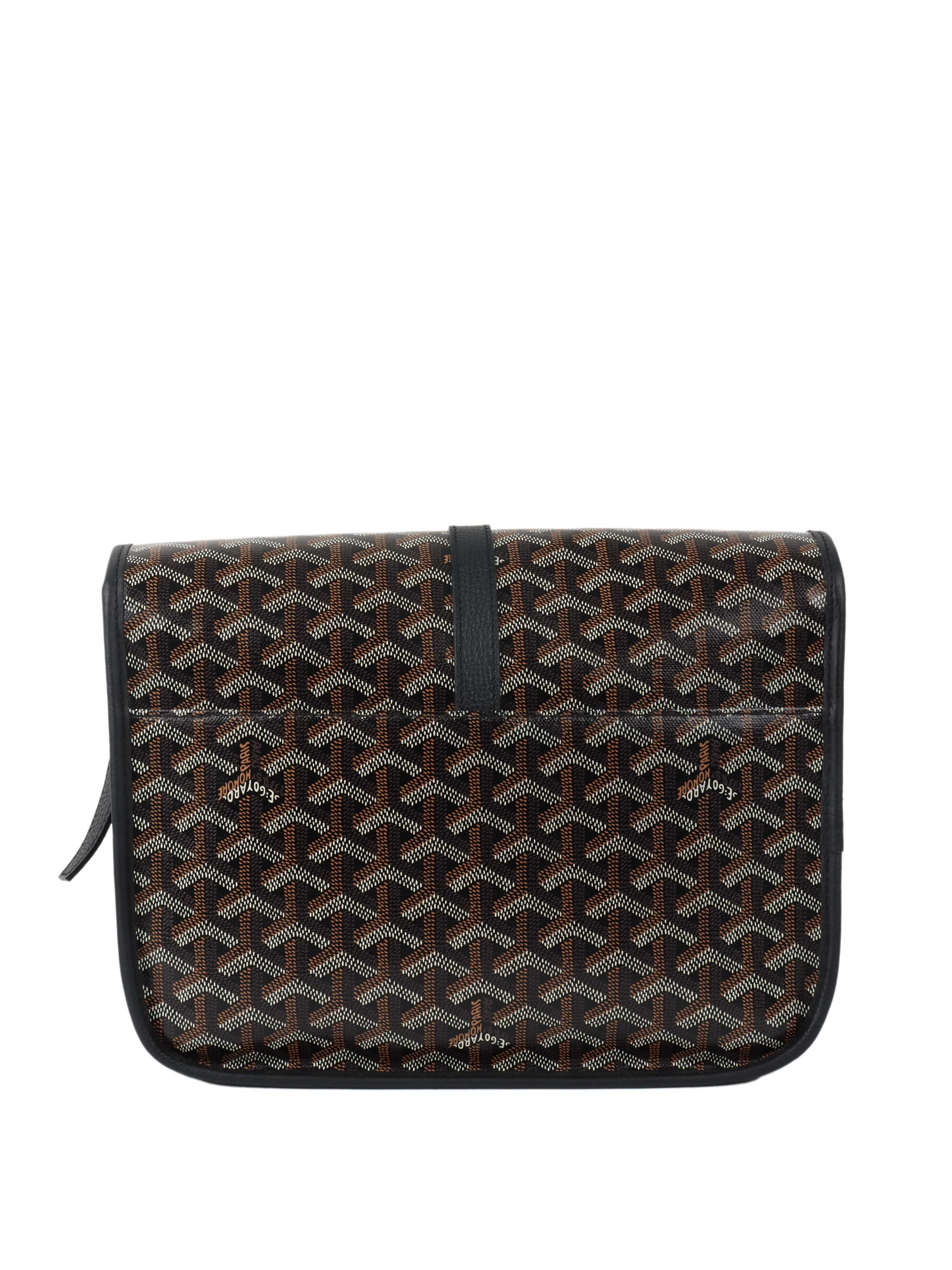Goyard Black Belvedere MM Bag.