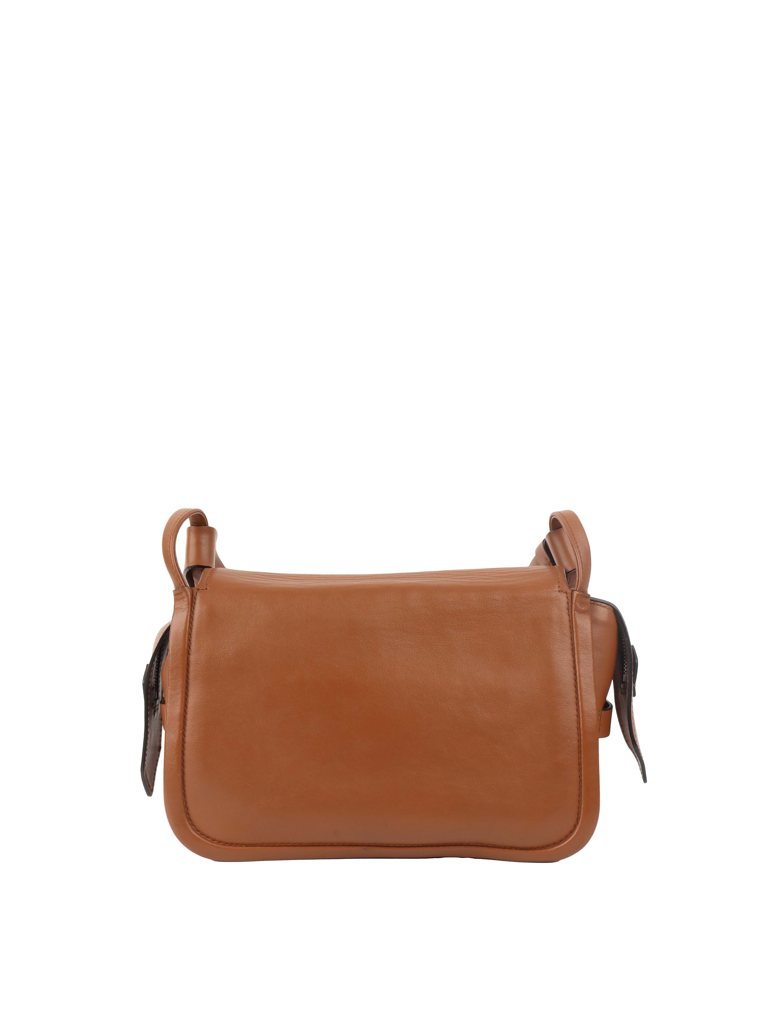 Prada Cognac Luxe Shoulder Bag.