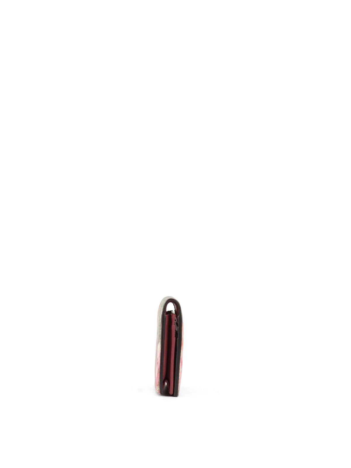 Gucci Ebony & Pink Bloom Supreme Fold Wallet