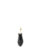 Chanel Black Lambskin with Pearl Crown Top Handle Clutch