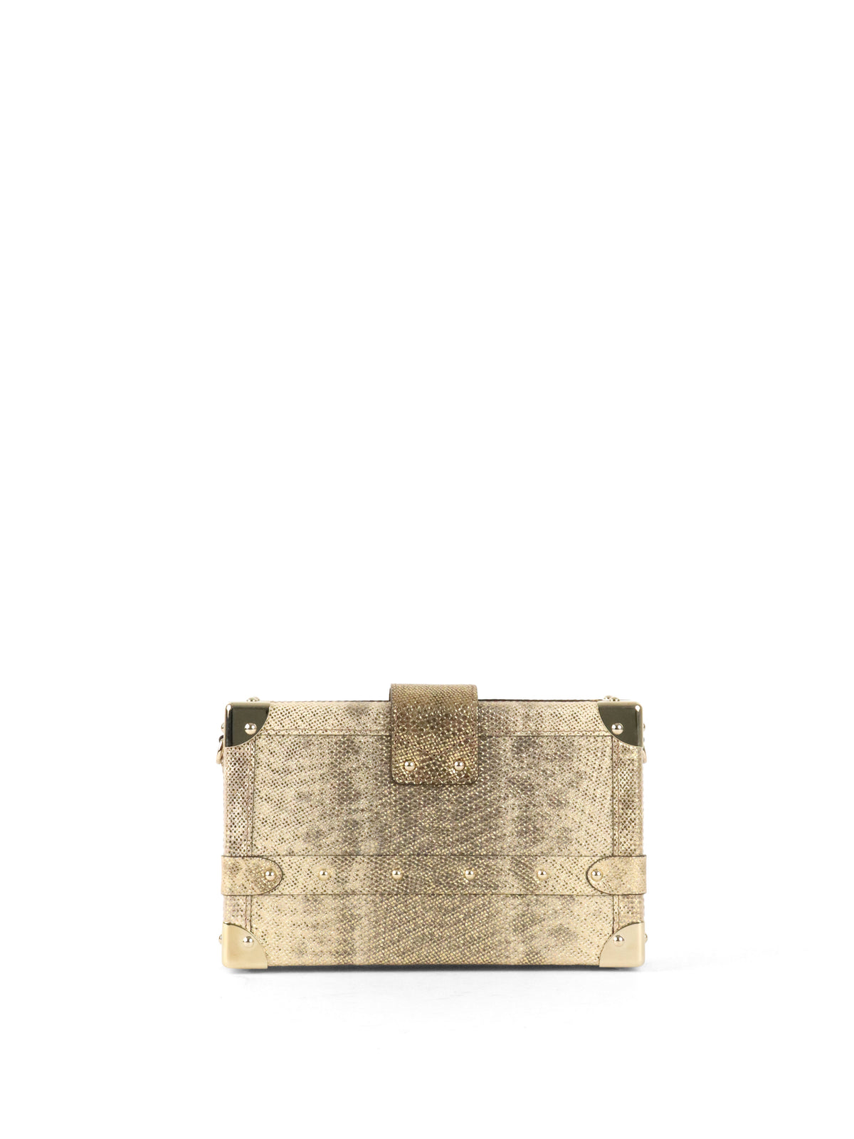 Louis Vuitton Metallic Gold Lizard Petite Malle