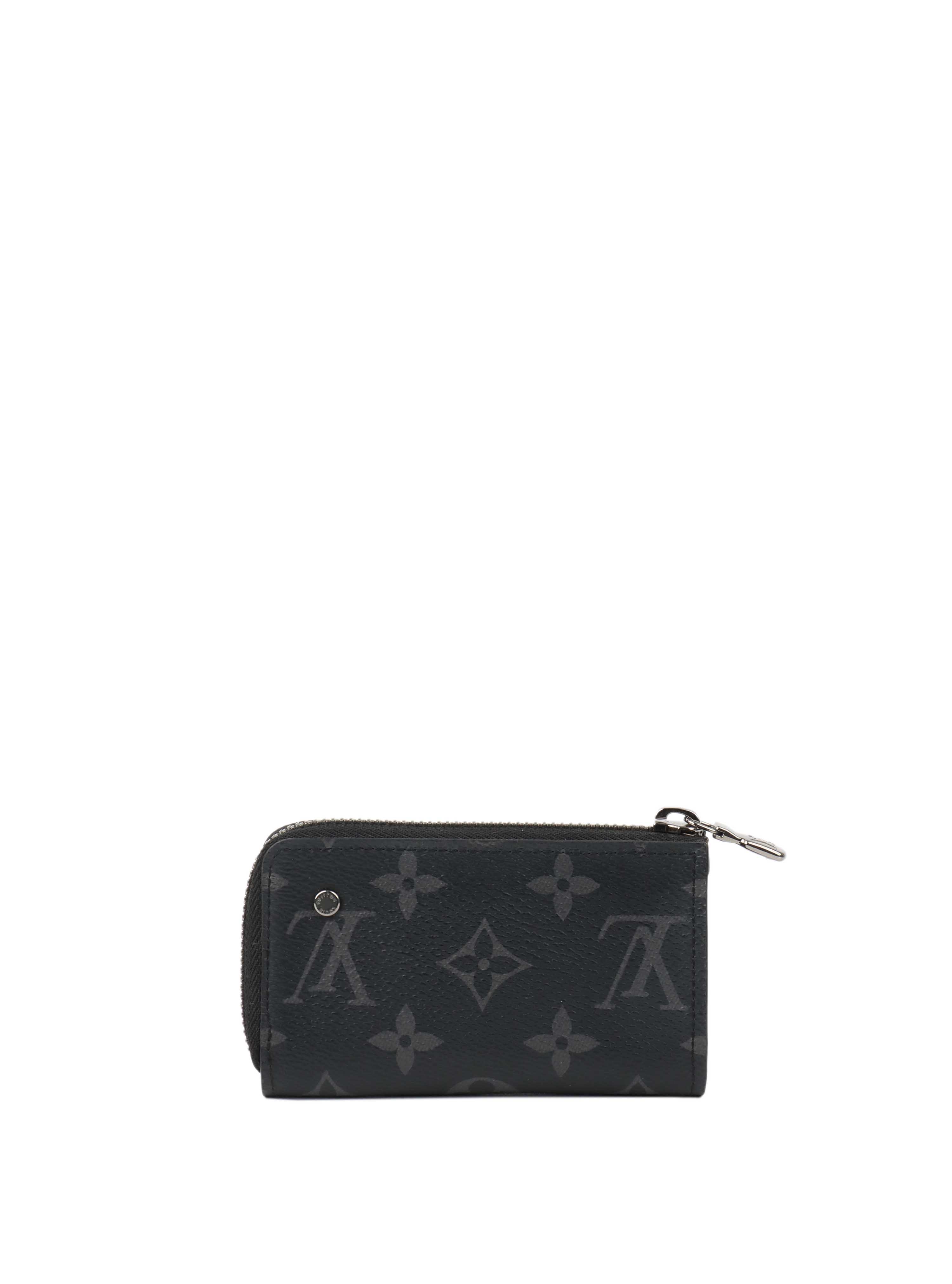 Louis Vuitton Black Monogram Eclipse Coin Case.