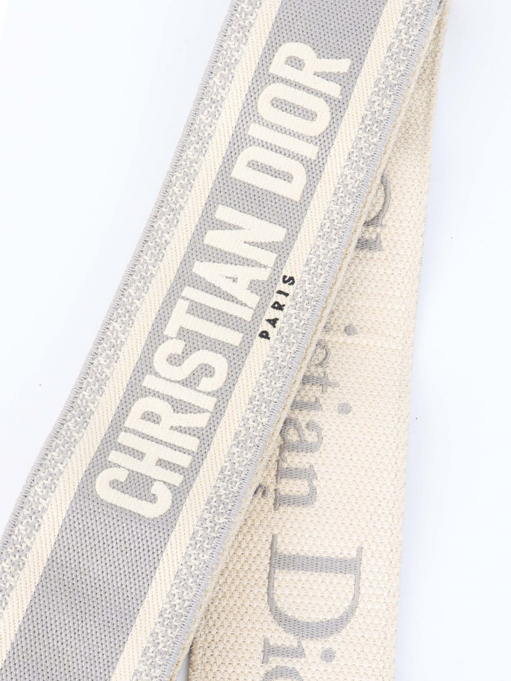 Dior Grey Adjustable Shoulder Strap with Ring.