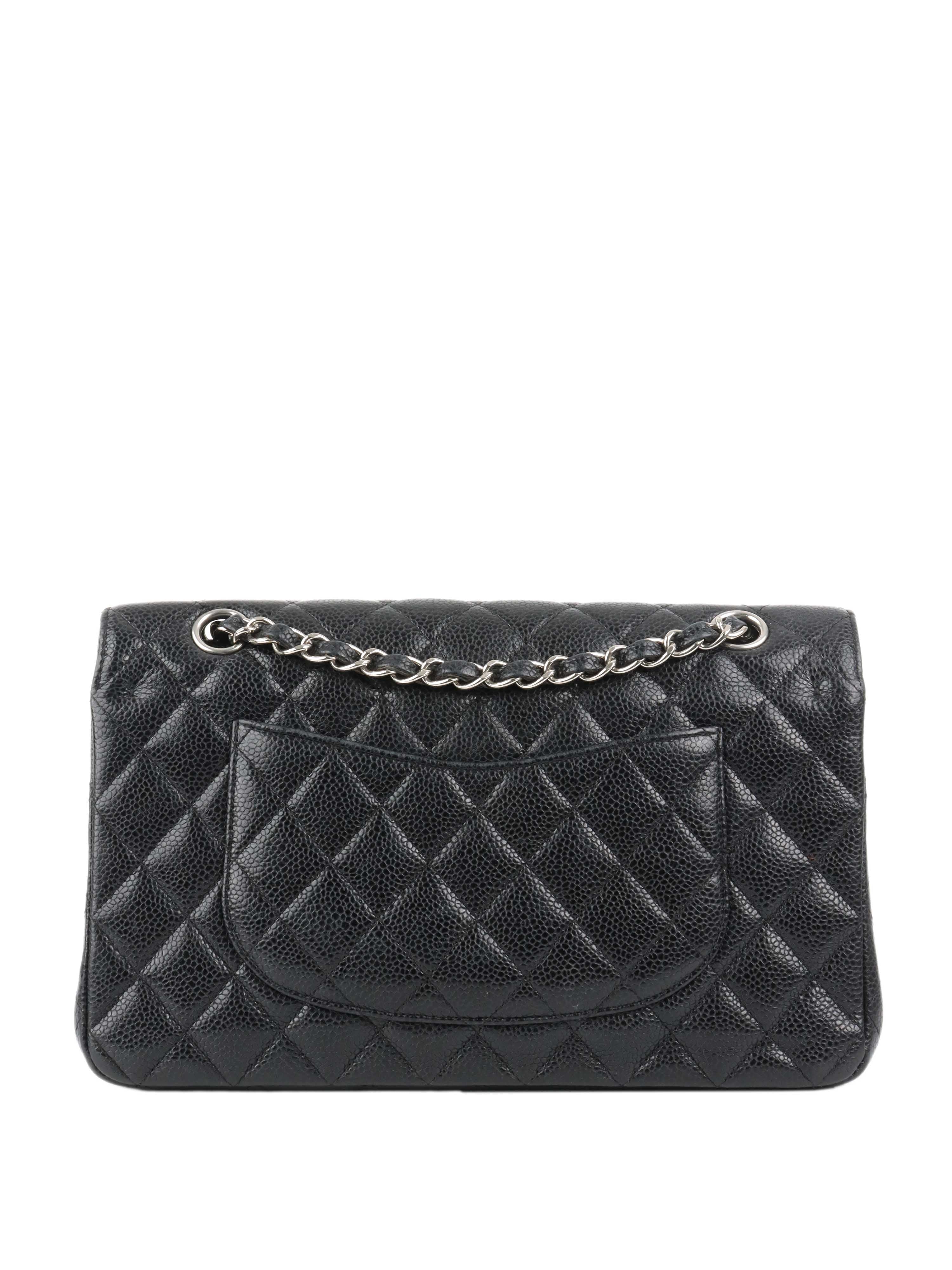 Chanel Medium Black Caviar Classic Flap.
