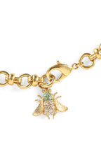 Dolce & Gabbana Brass Crystal Bug Charm Pendant