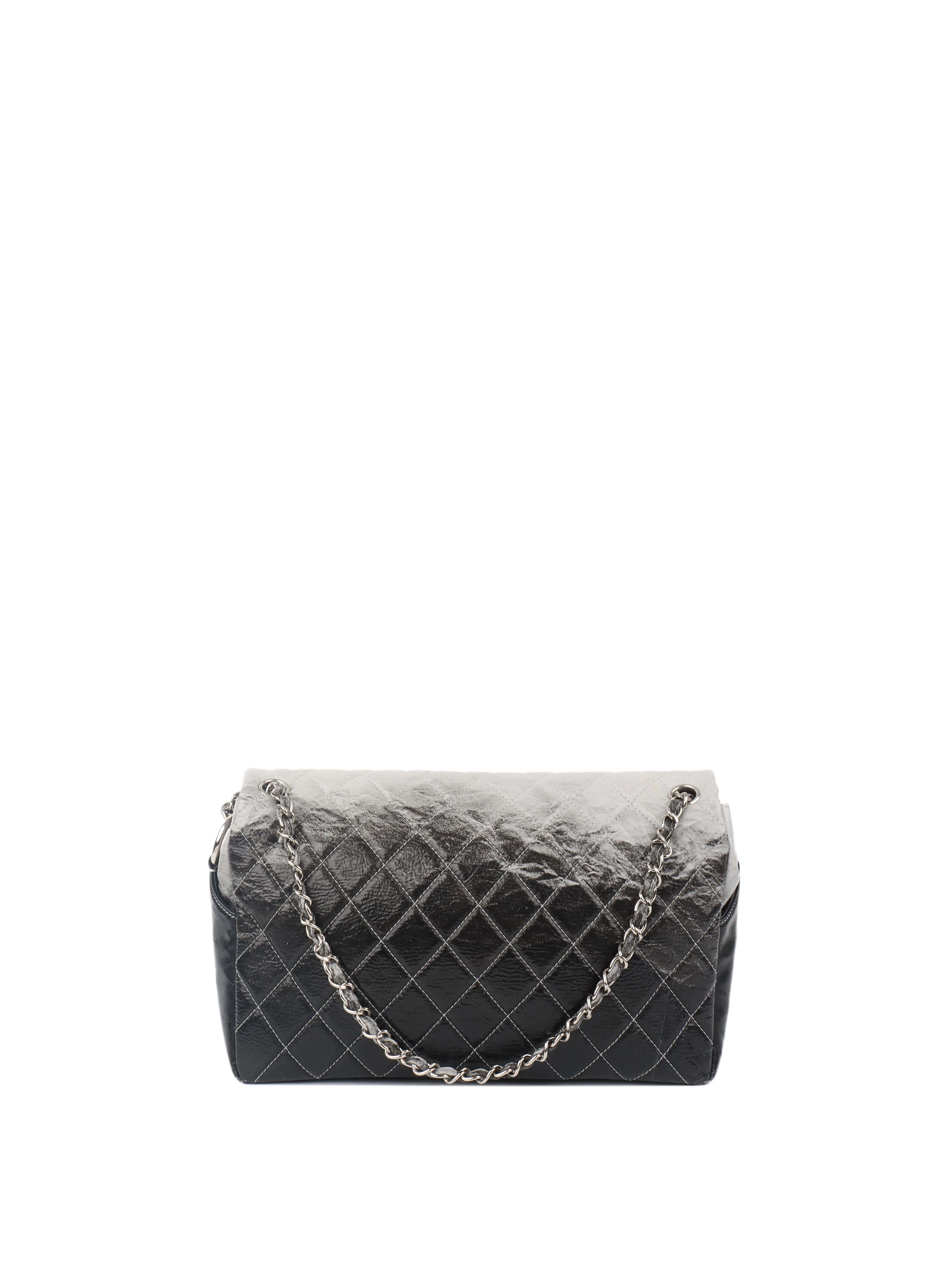 Chanel Melrose Degrade Jumbo Flap Bag SHW
