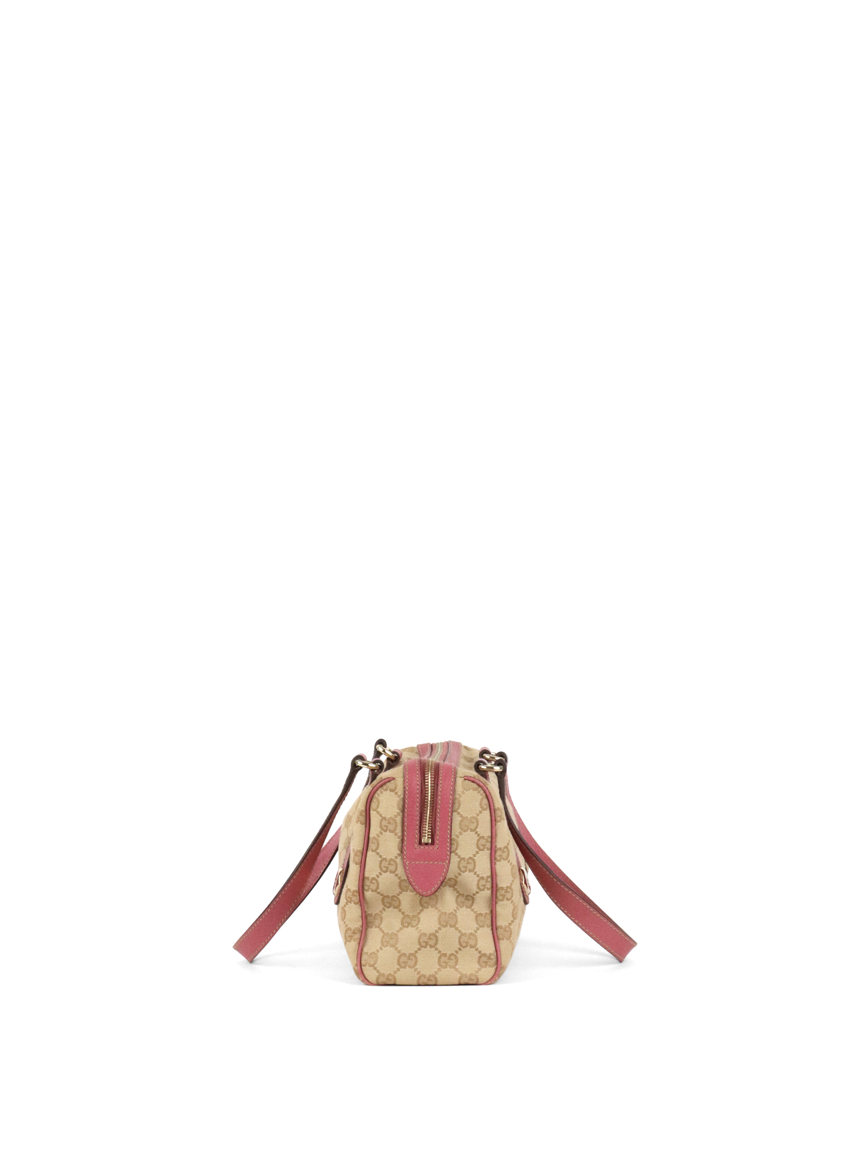 Gucci GG Ebony/Pink Charmy Boston Bag