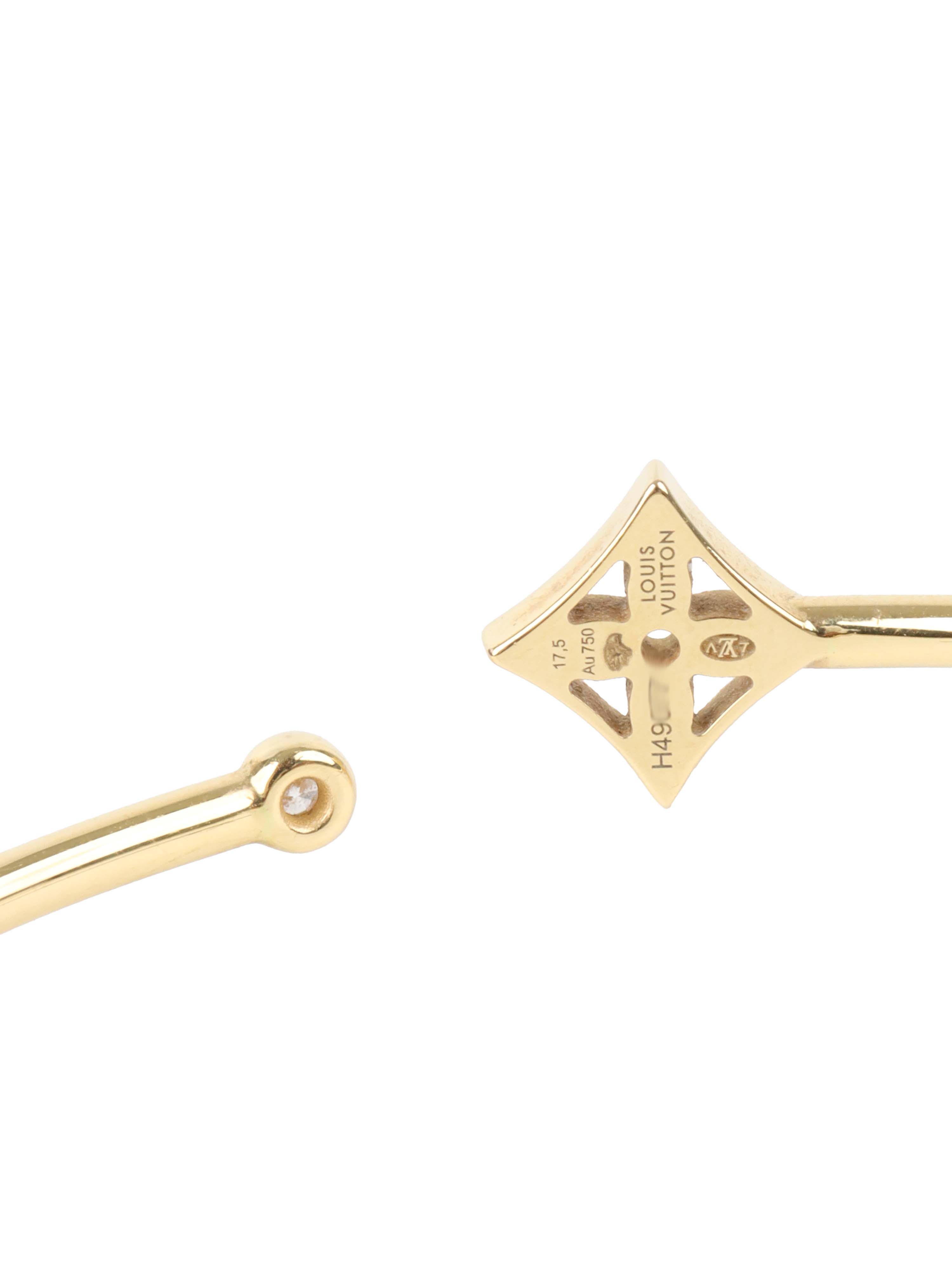 Louis Vuitton Yellow Gold Idylle Blossom Twist Bracelet.