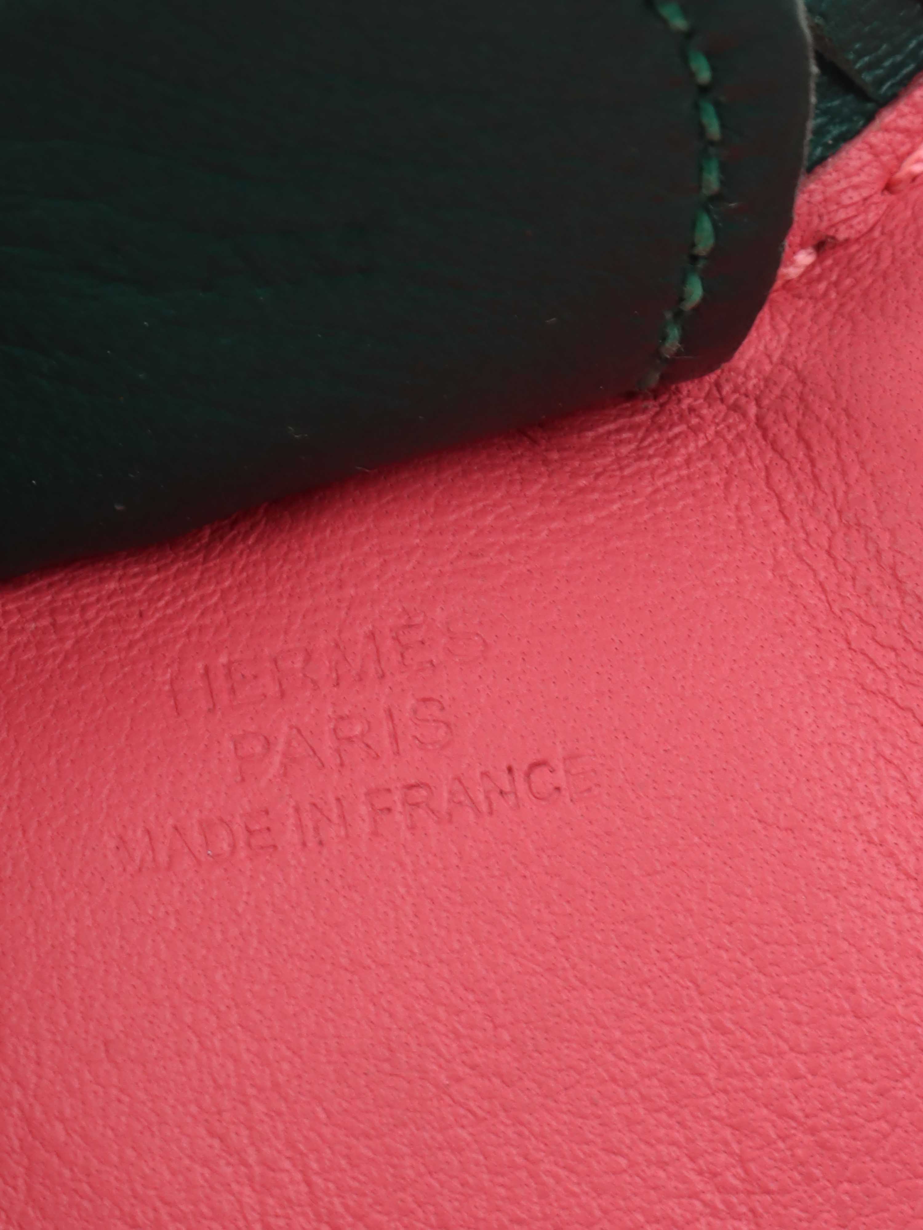 Hermes Pink & Green Rodeo MM.