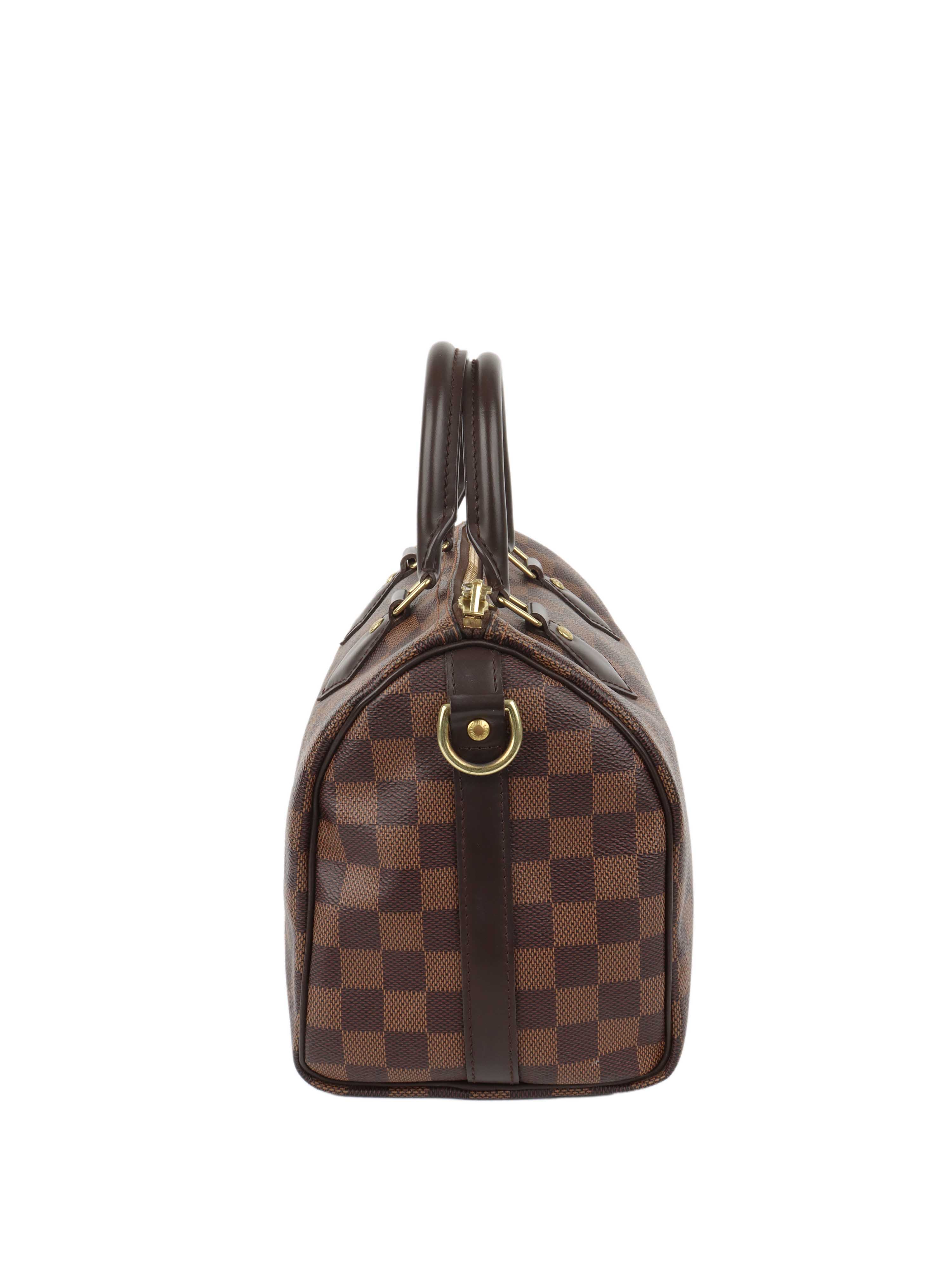 Louis Vuitton Damier Ebene Speedy 25 Bandouliere.